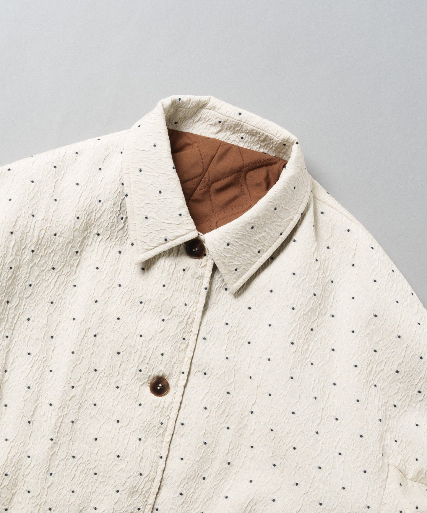 dot reversible quilt jacket / WHT25FJK4051