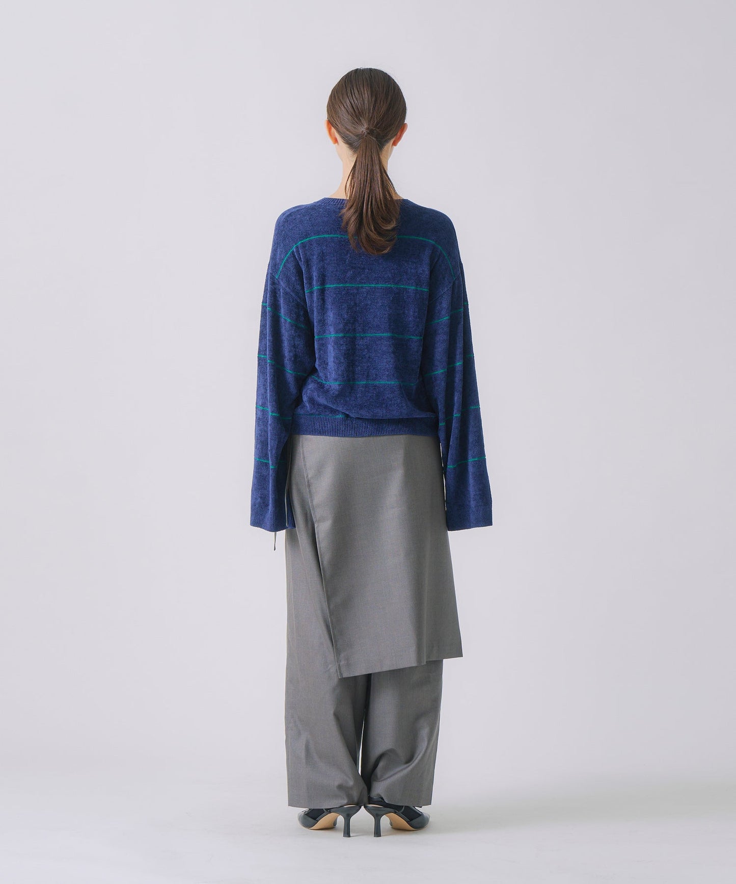 wide border knit / WHT25FKN4034