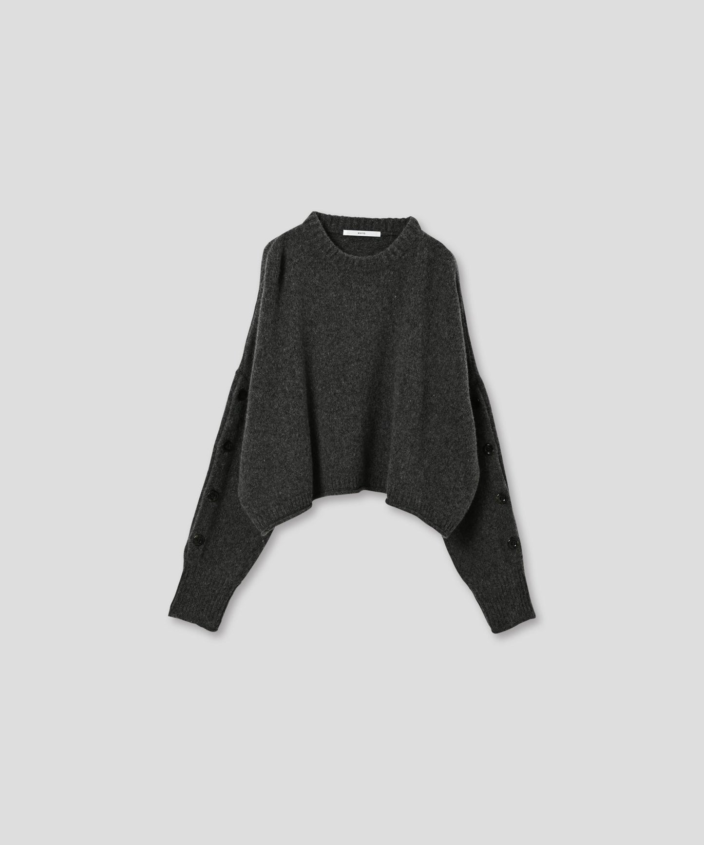 cashmere wide square knit / WHT25FKN4037