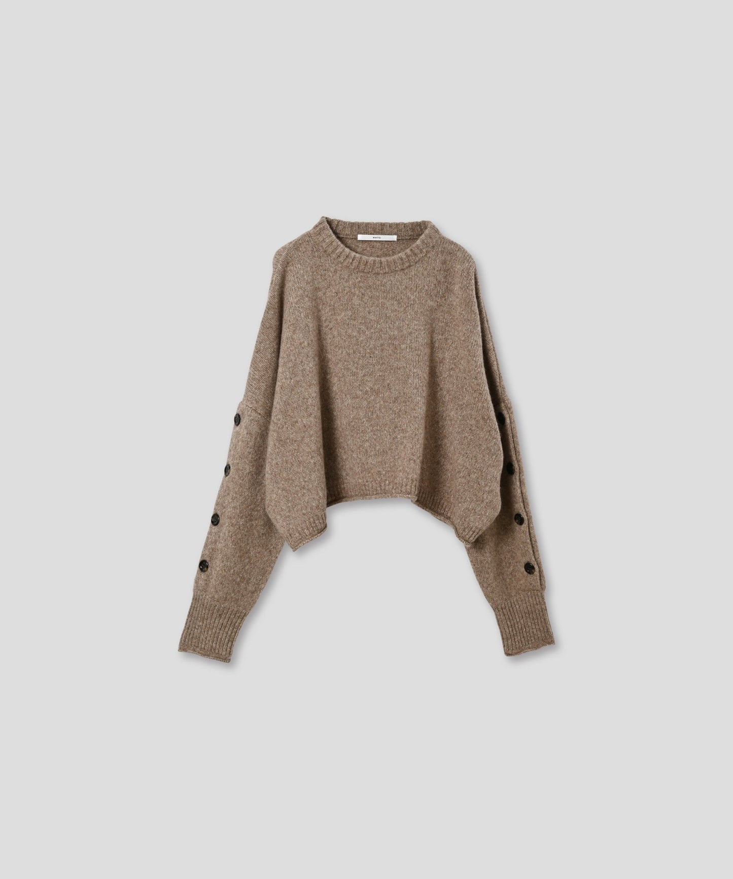 cashmere wide square knit / WHT25FKN4037
