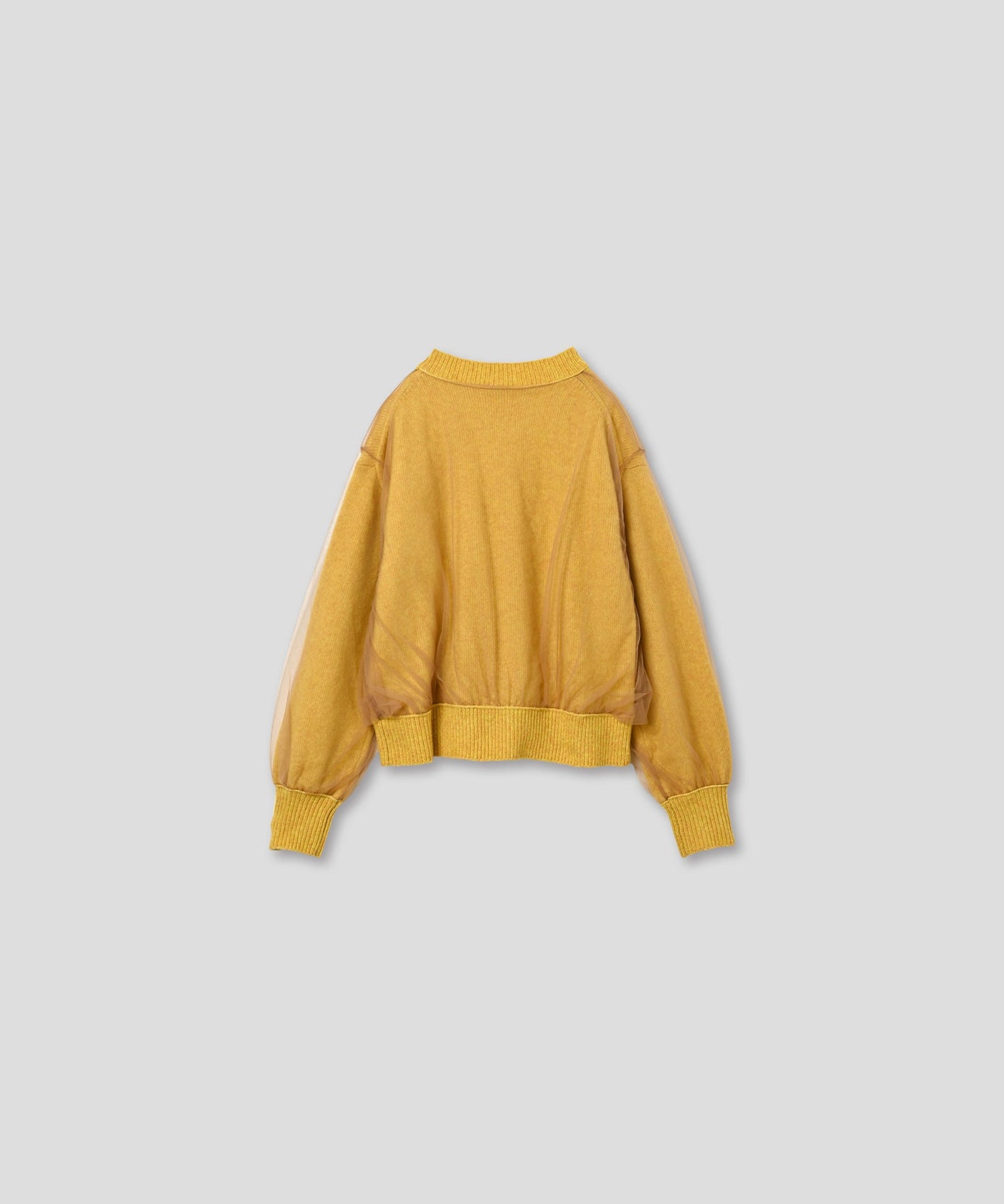 tulle layered knit / WHT25FKN4040