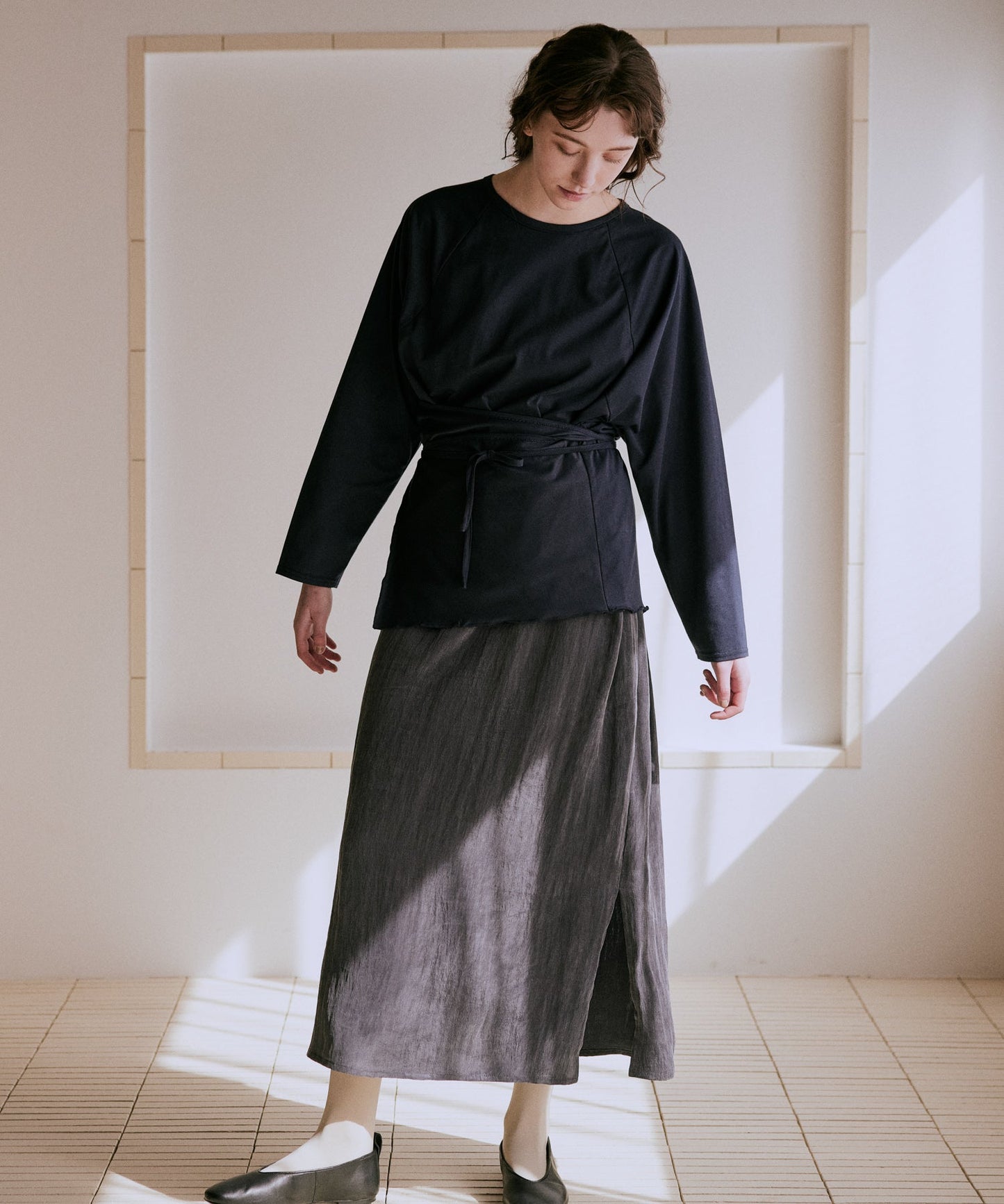layered apron dress / WHT25FOP4074
