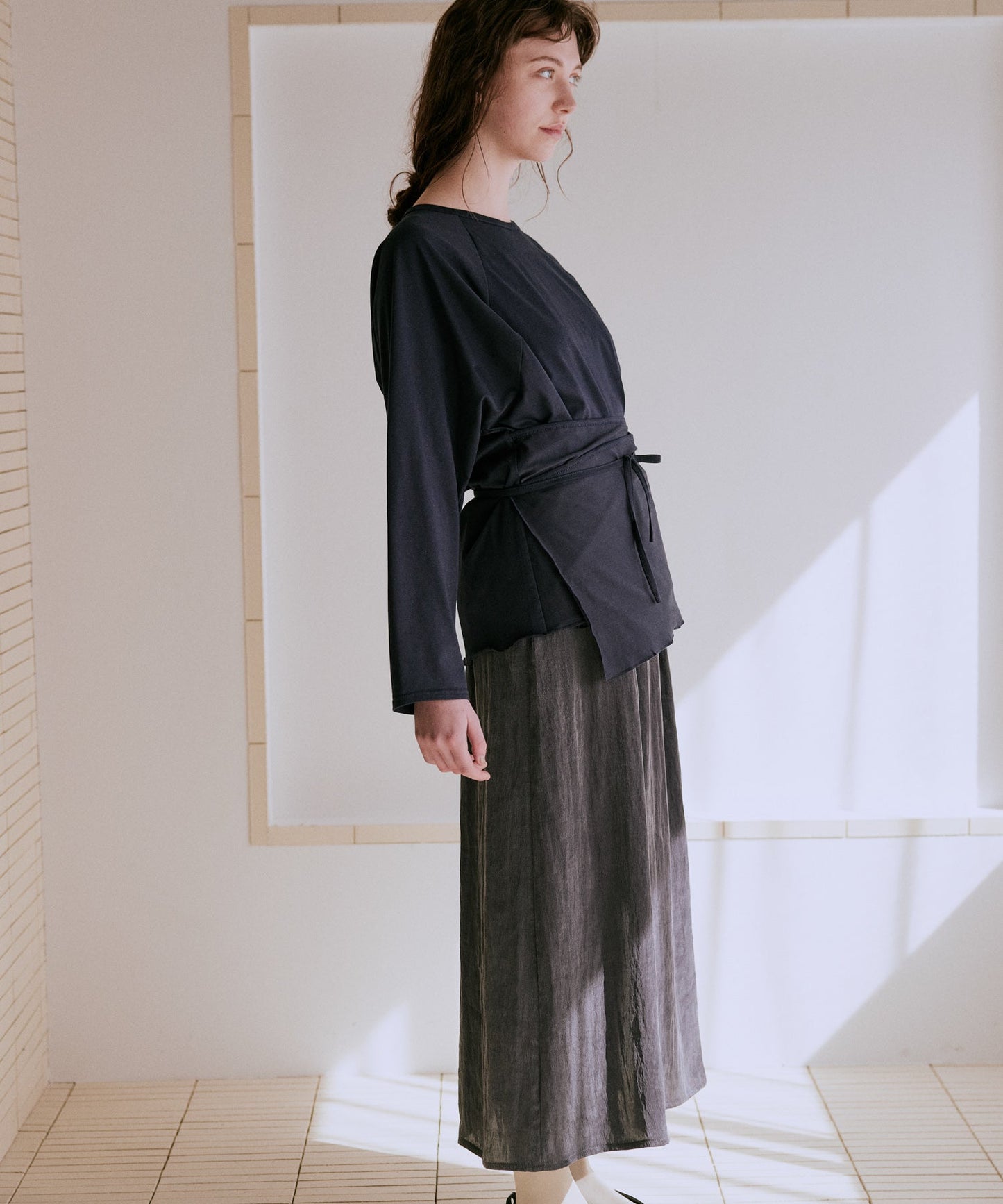 layered apron dress / WHT25FOP4074