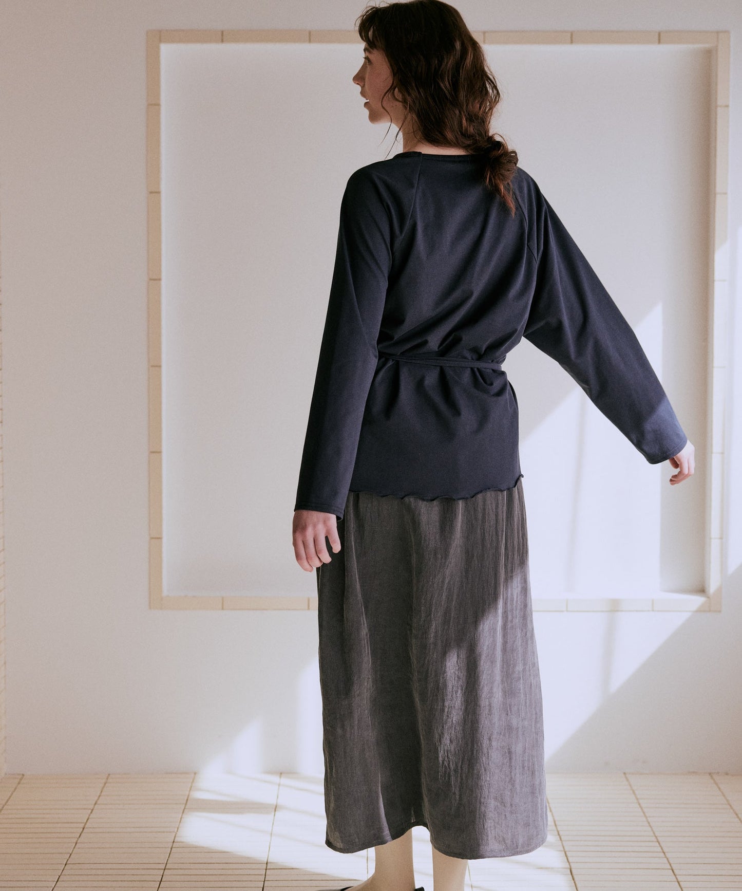 layered apron dress / WHT25FOP4074