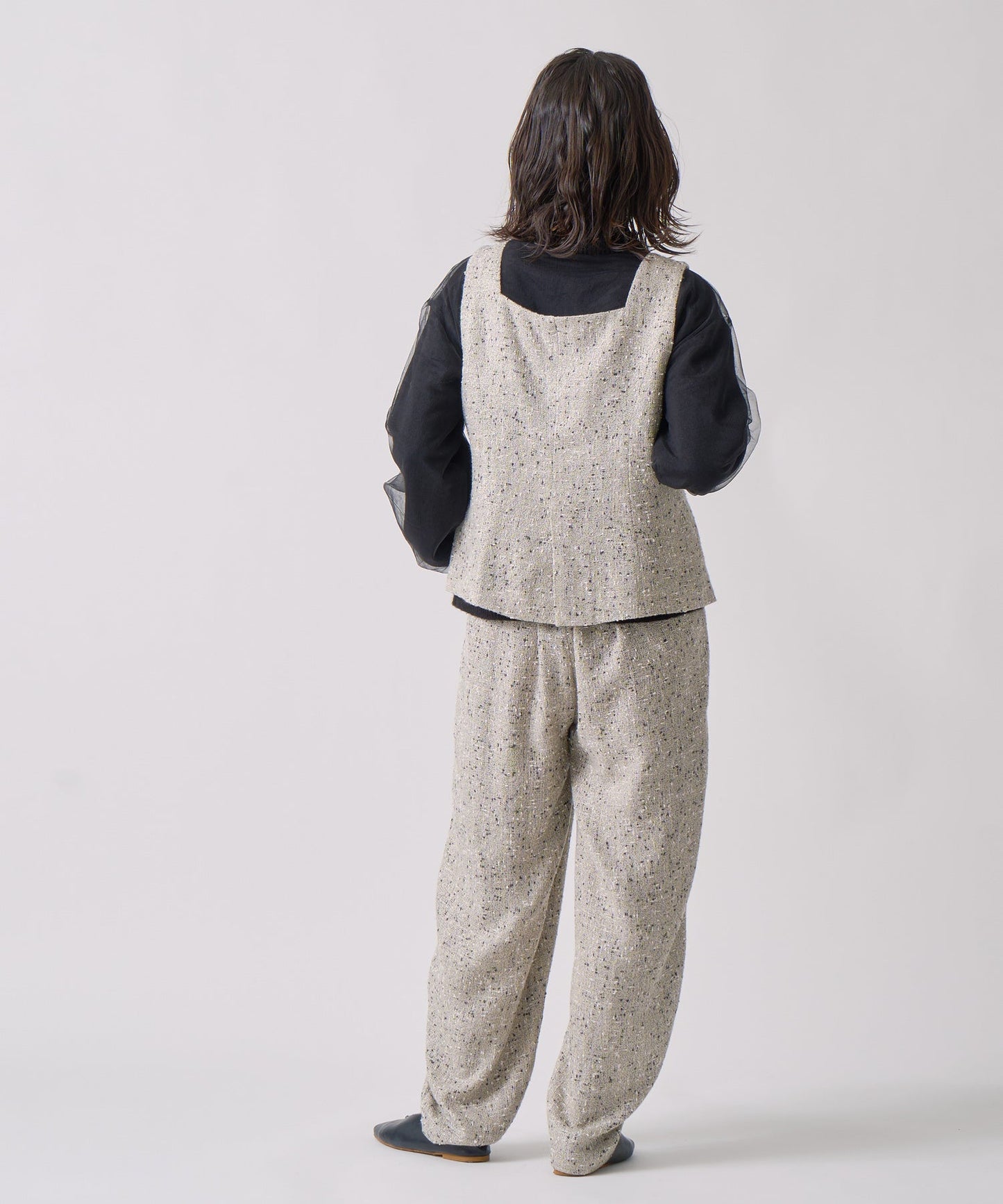 nep tweed trouser / WHT25FPT4056