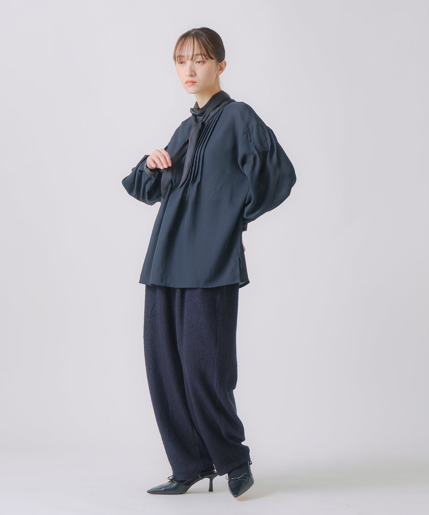 nep tweed trouser / WHT25FPT4056