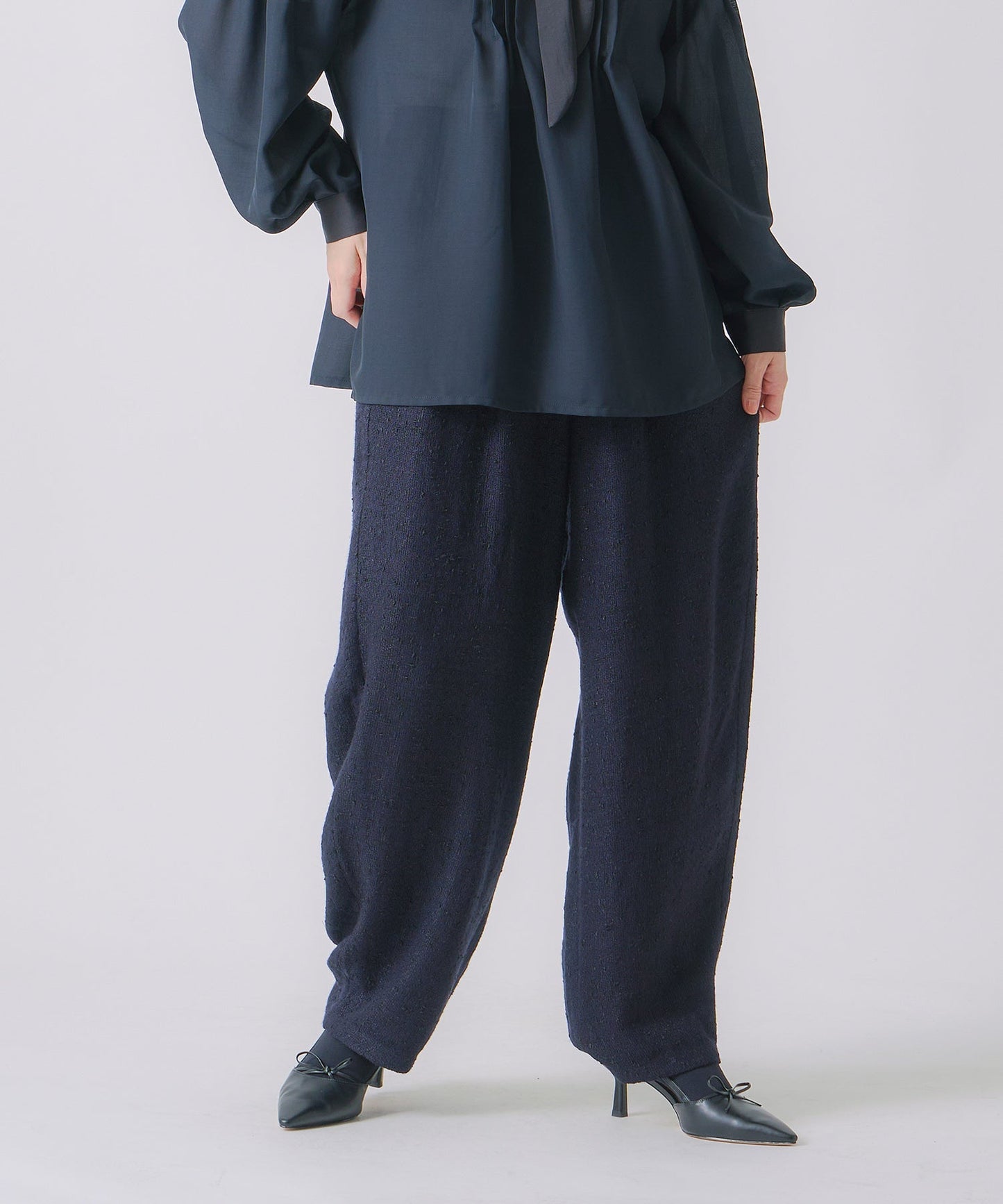 nep tweed trouser / WHT25FPT4056