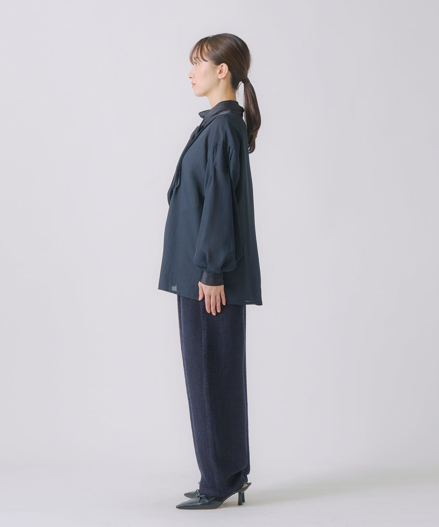 nep tweed trouser / WHT25FPT4056