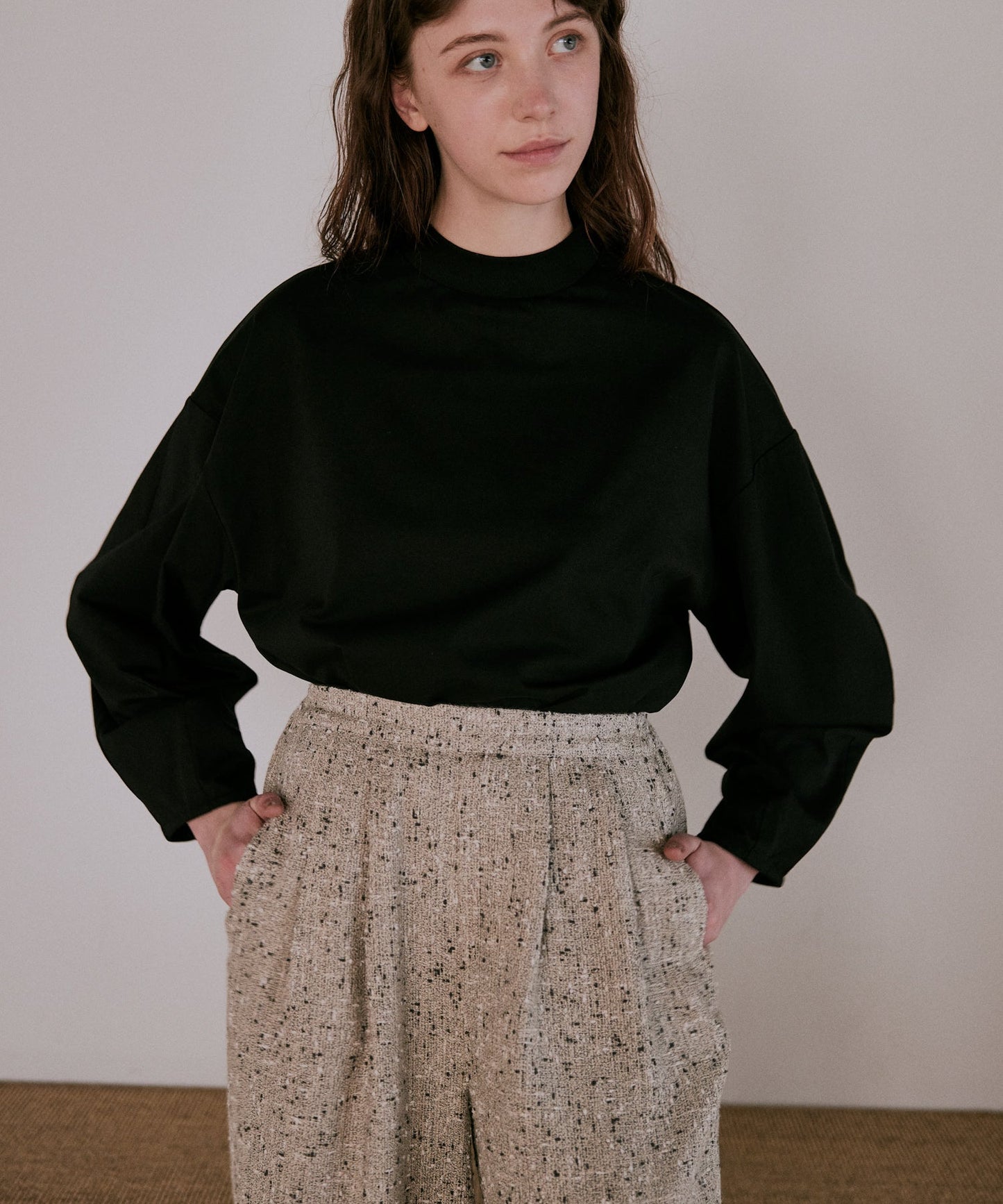 nep tweed trouser / WHT25FPT4056