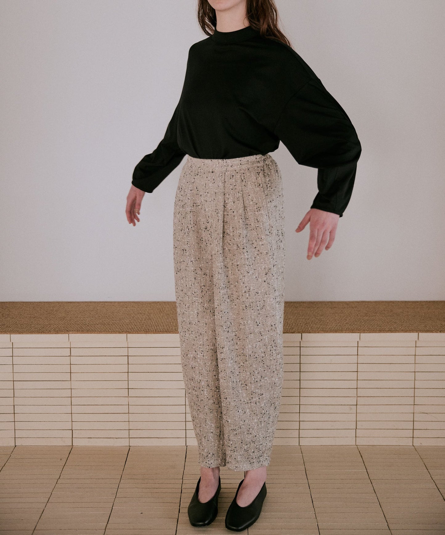 nep tweed trouser / WHT25FPT4056