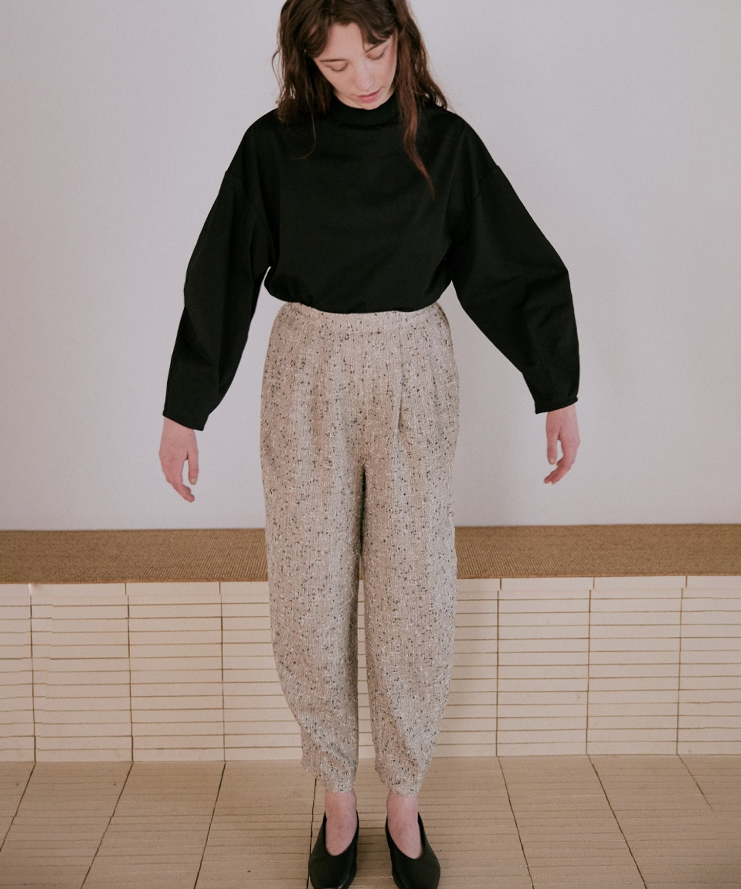 nep tweed trouser / WHT25FPT4056