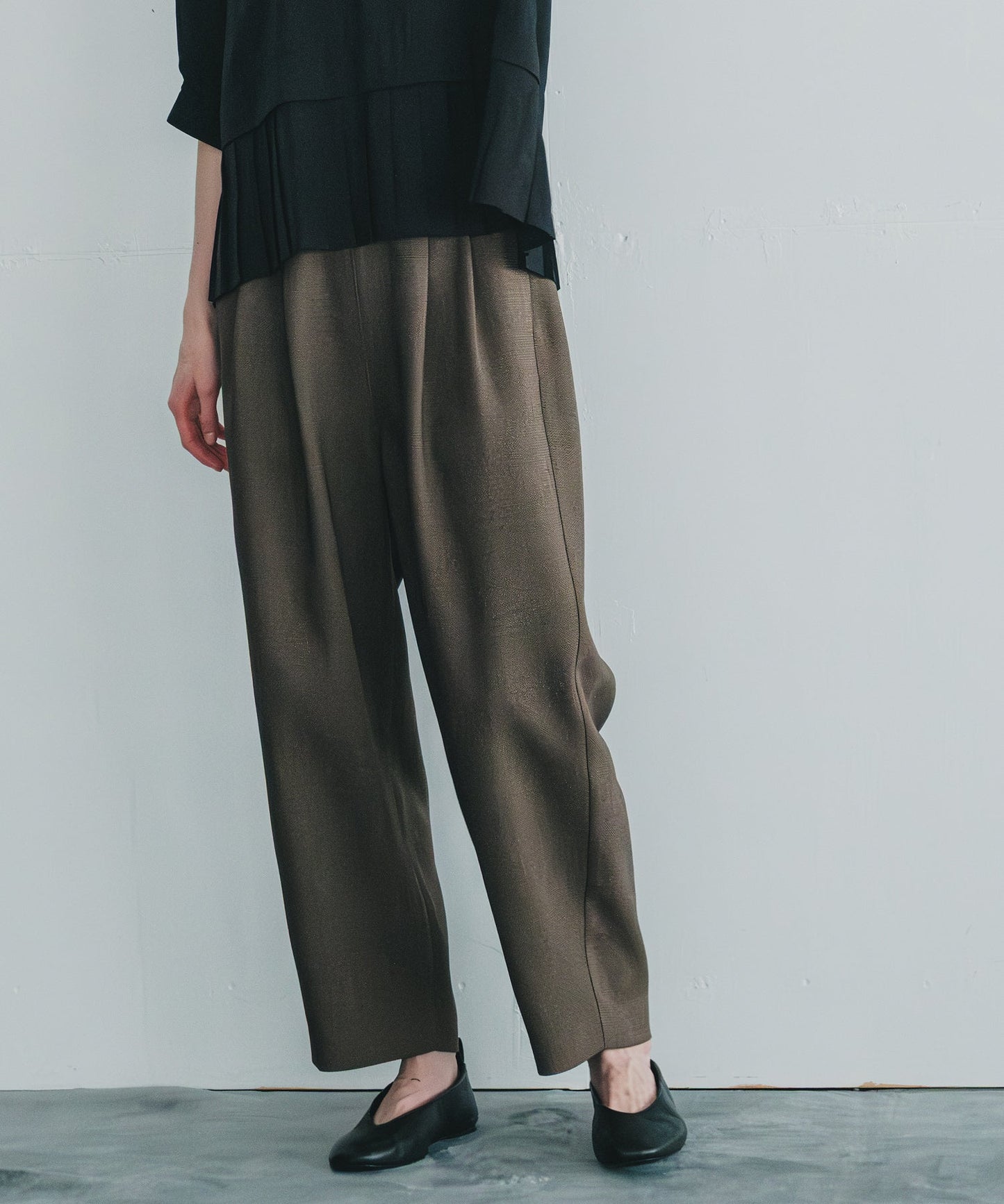 chic tweed round trouser / WHT25FPT4057