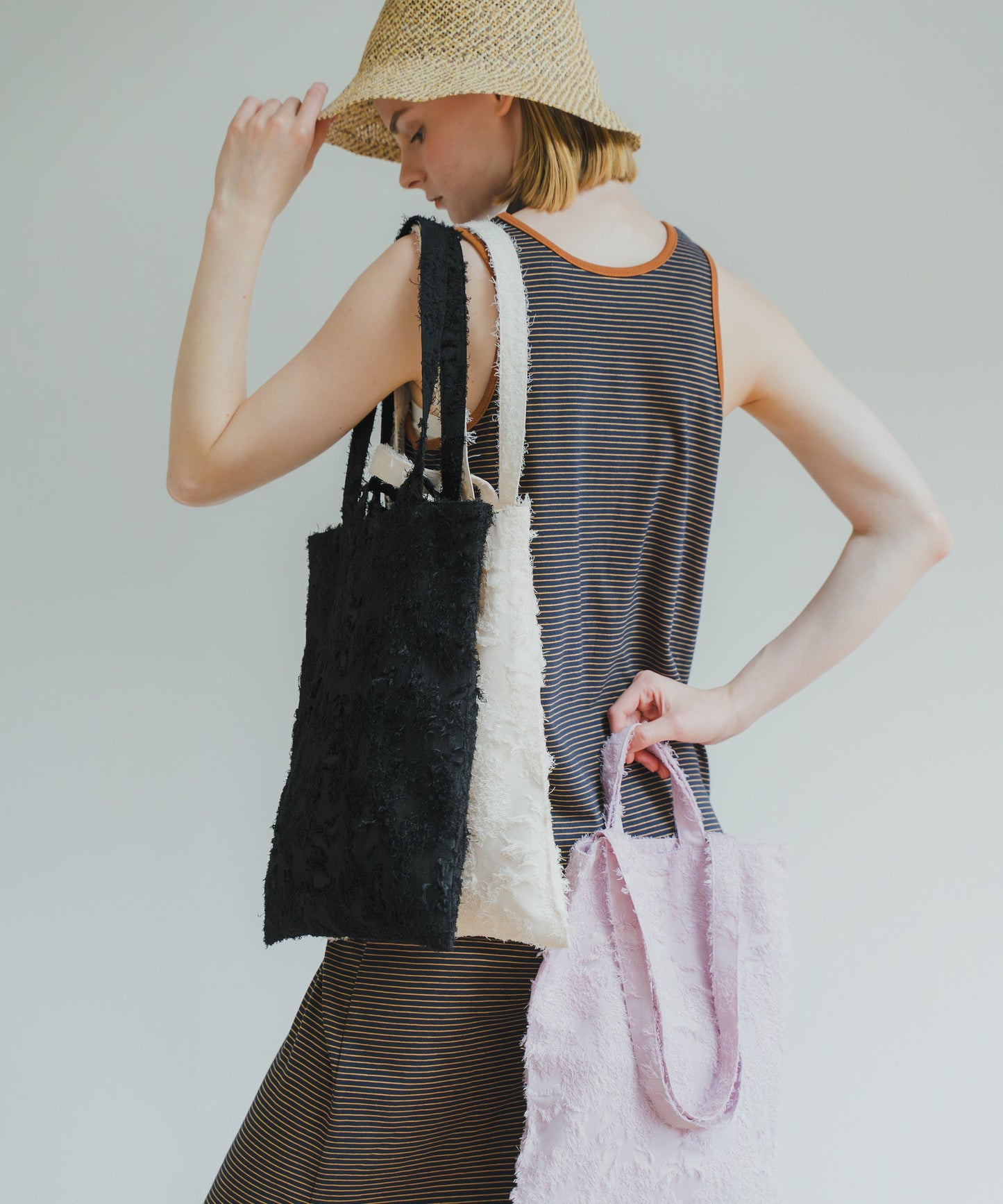 JACQUARD 2WAY BAG / WHT25HAC4006