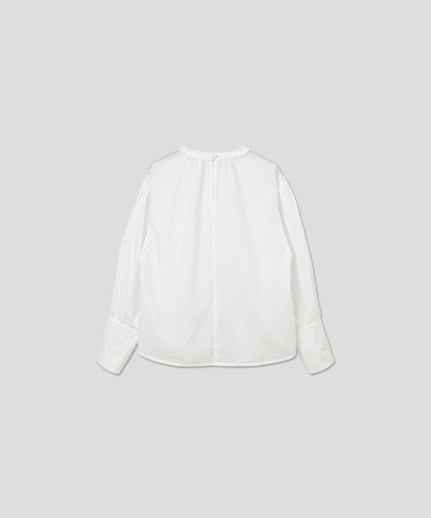 PLEATS COLLAR BLOUSE / WHT25HBL4059
