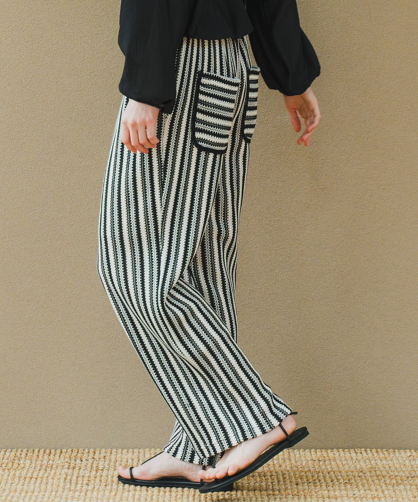 SHEER VOLUME SLEEVES BLOUSE / WHT25HBL4060