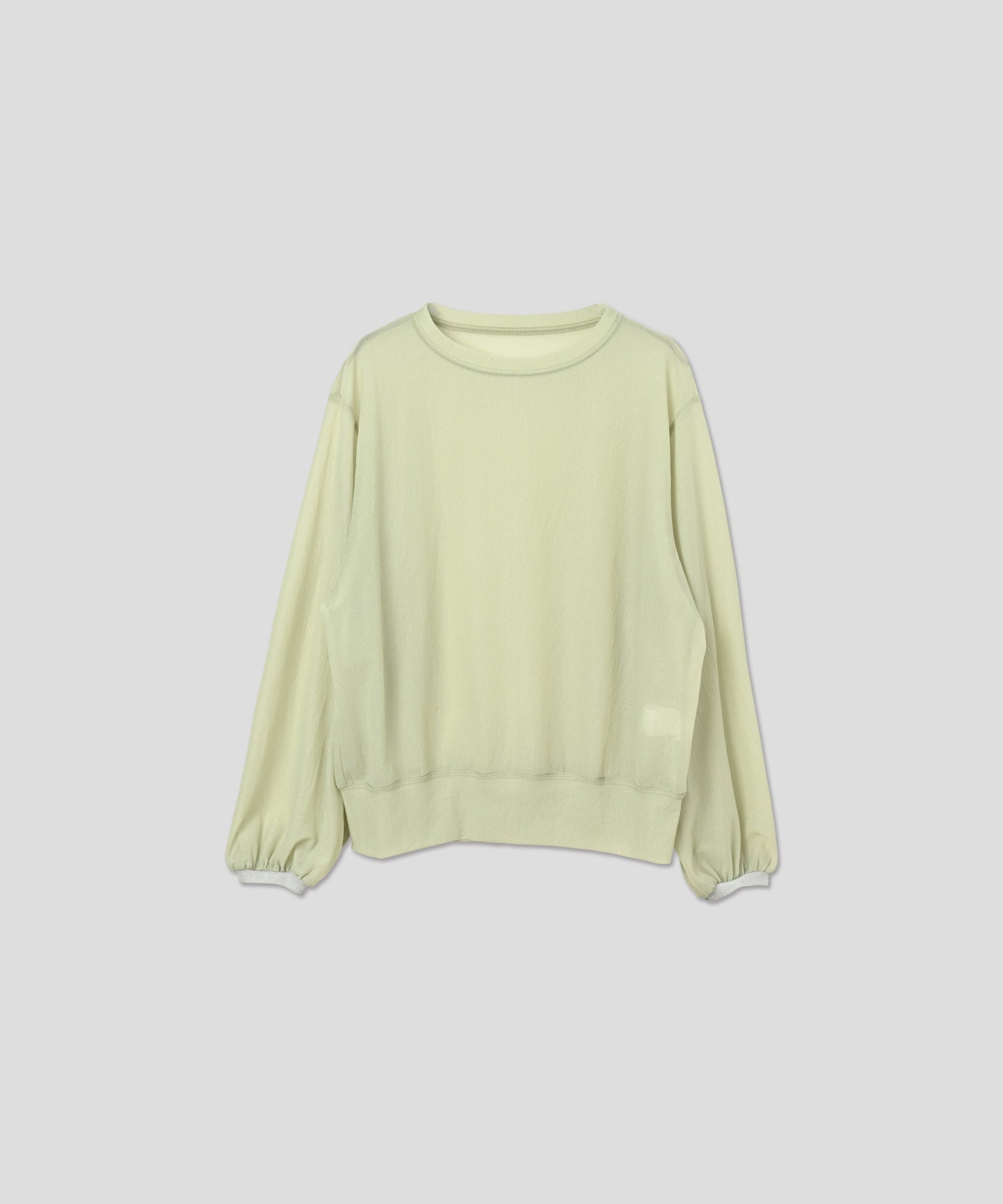 SHEER VOLUME SLEEVES BLOUSE / WHT25HBL4060