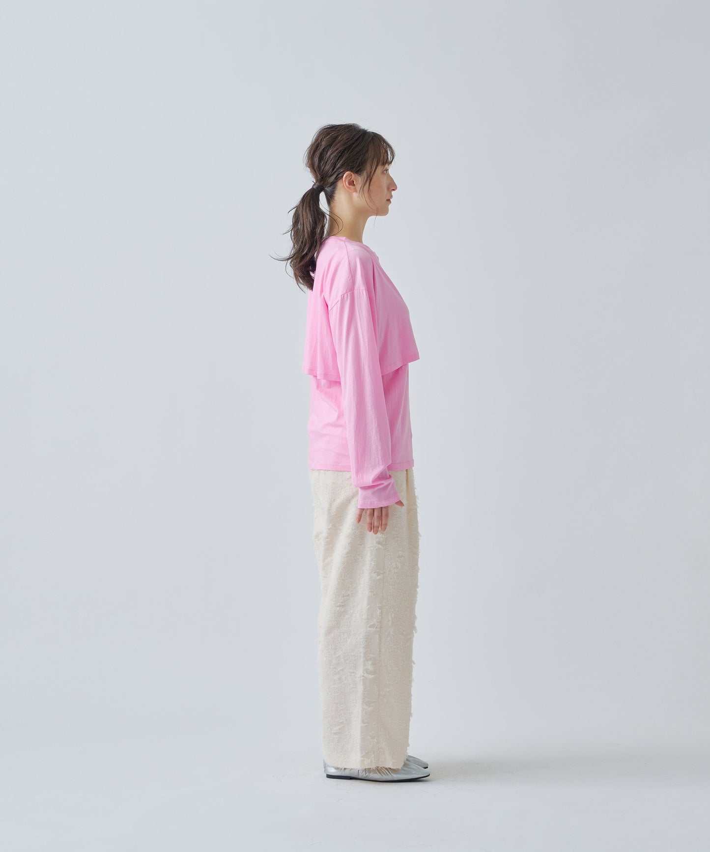 LAYERED SET TEE / WHT25HBL4063