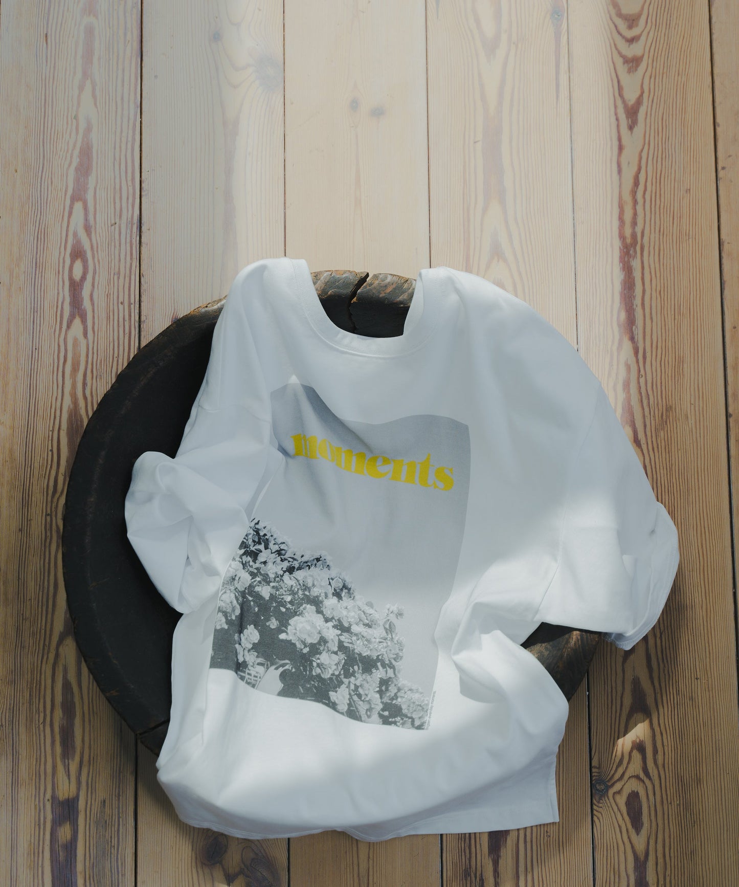 2WAY PRINT TEE MOMENT / WHT25HBL4064