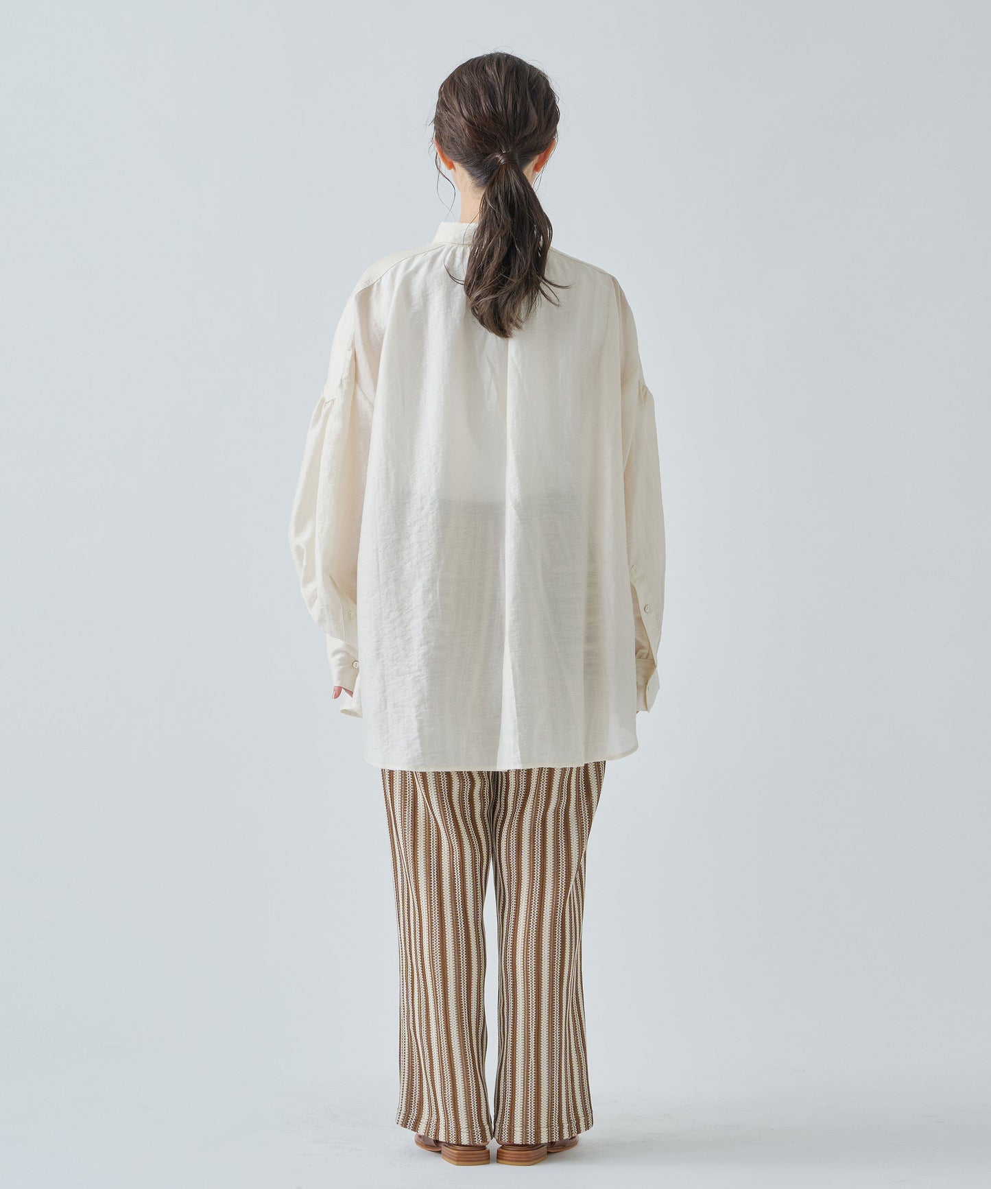 SHEER VOLUME BLOUSE / WHT25HBL4065