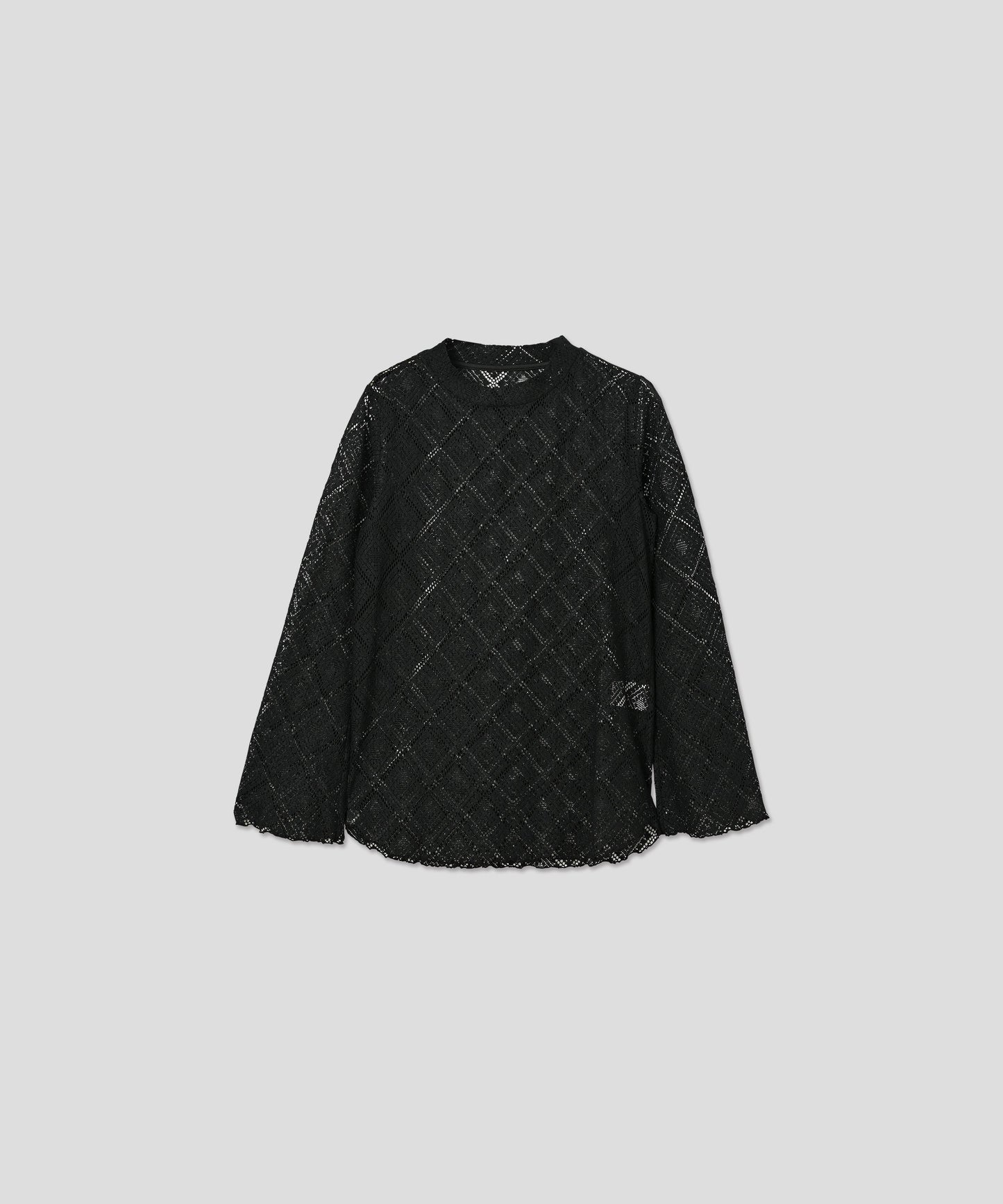 FLARE SLEEVES LACE BLOUSE / WHT25HBL4068