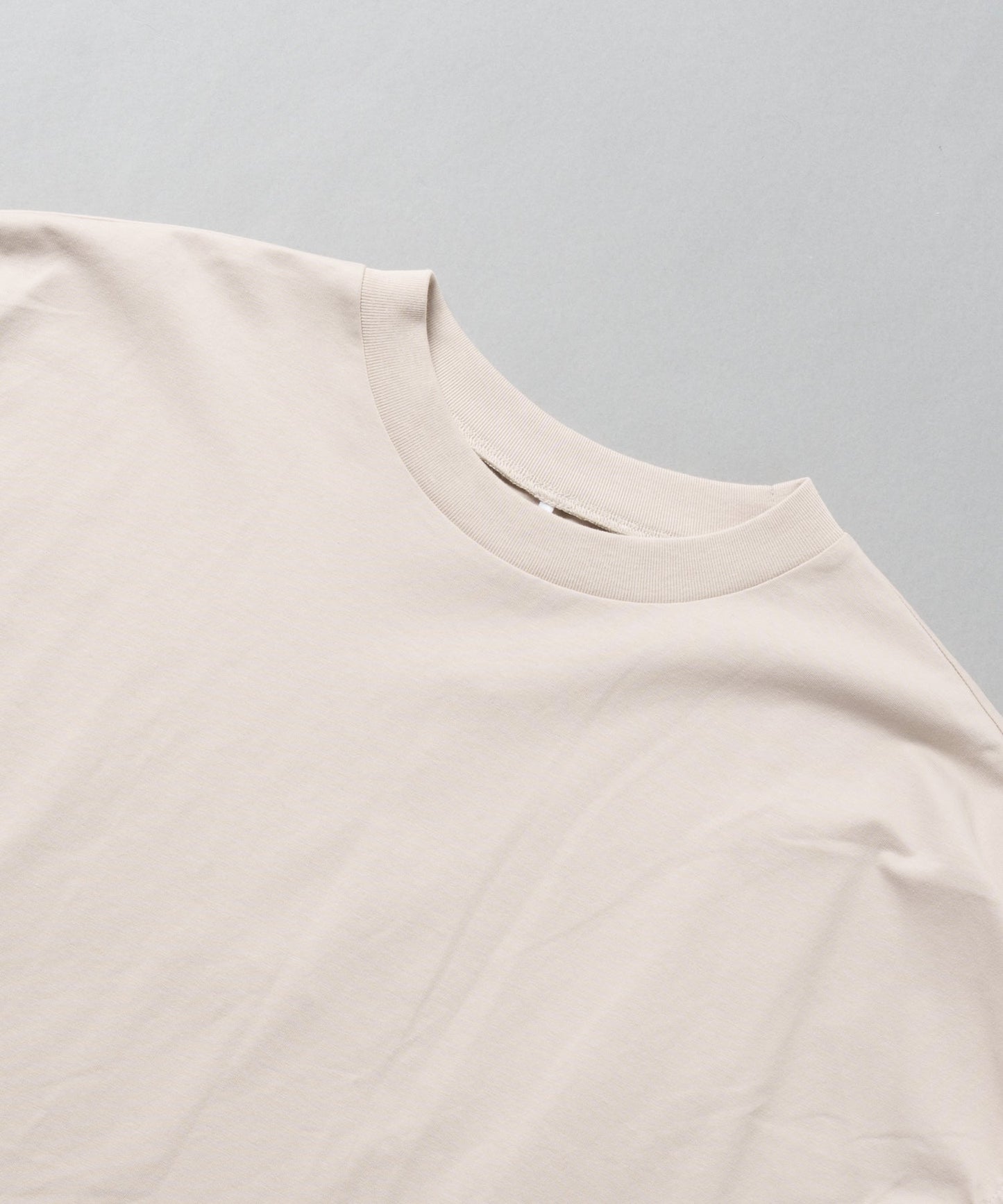 drop french sleeve tee / WHT25HBL4071