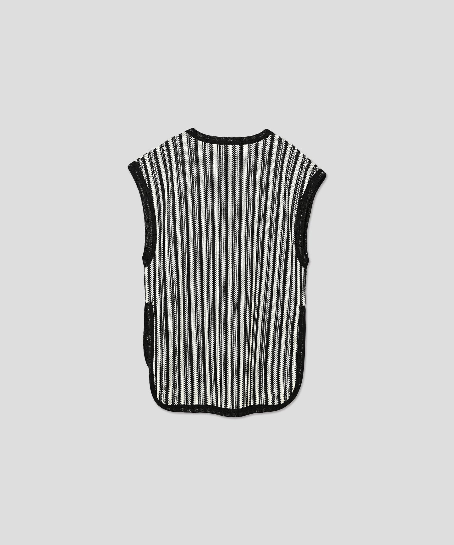 STRIPE OPEN WORK TOPS / WHT25HBL4072