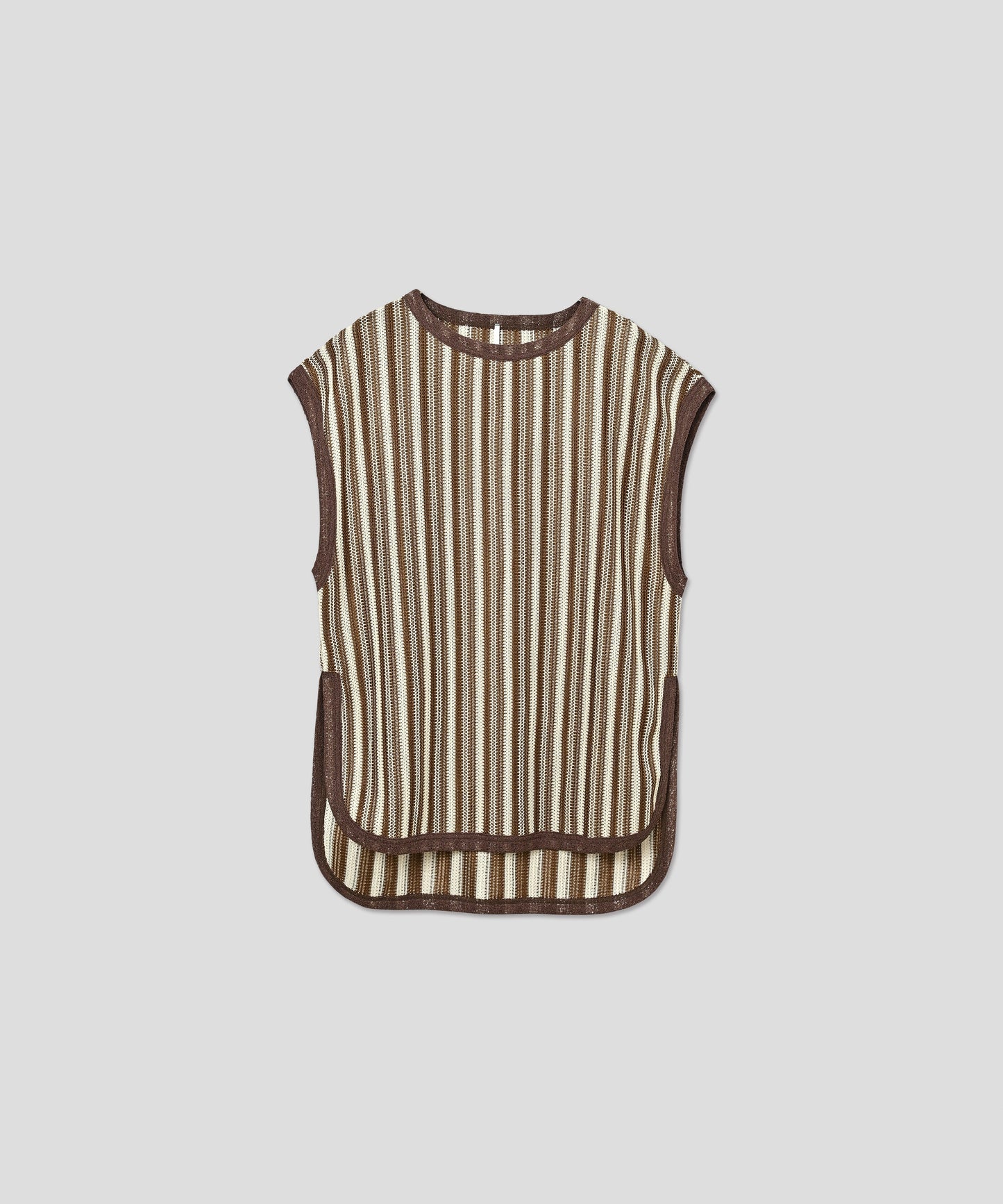 STRIPE OPEN WORK TOPS / WHT25HBL4072