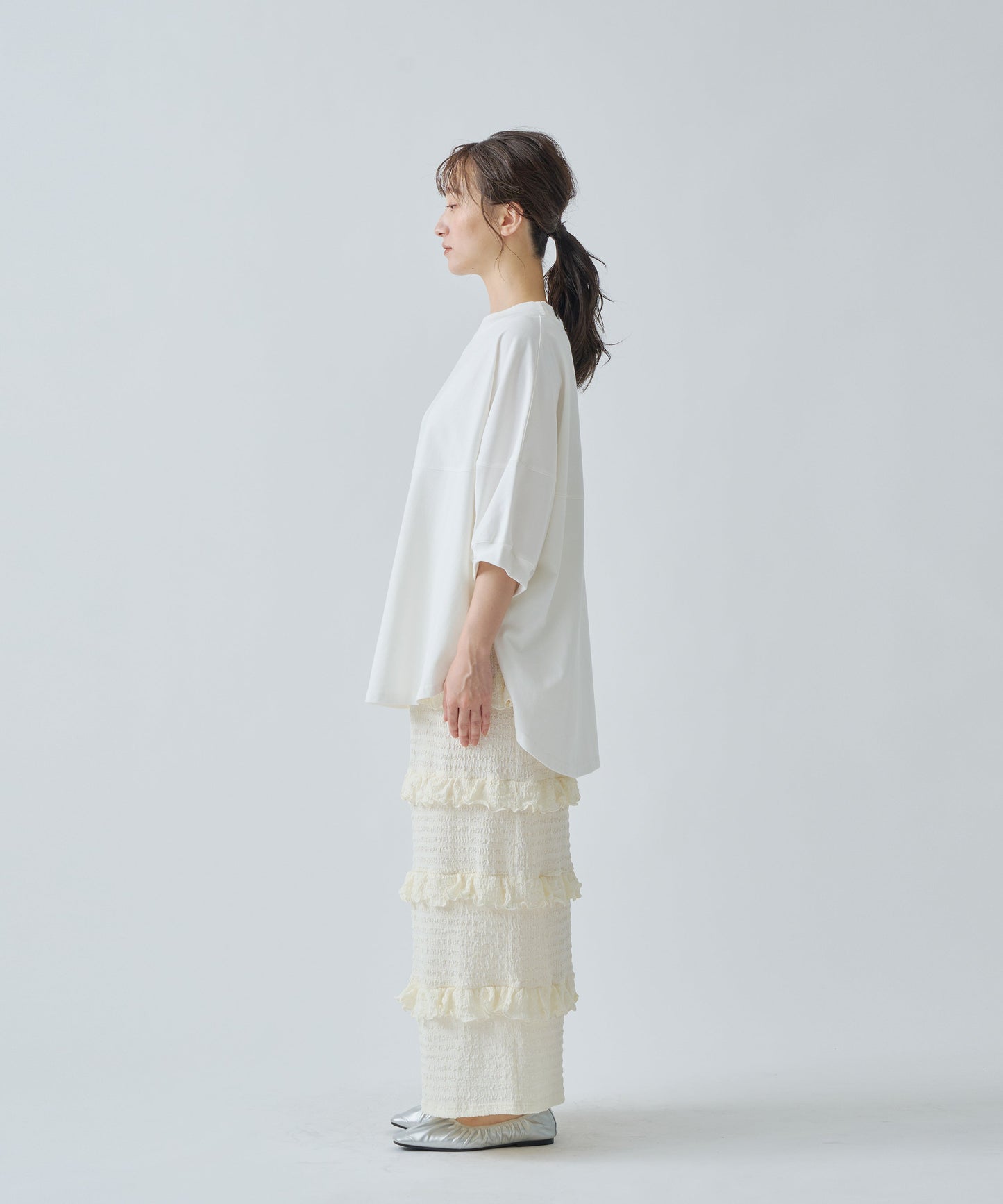 ROUND SWITCH TEE / WHT25HBL4073