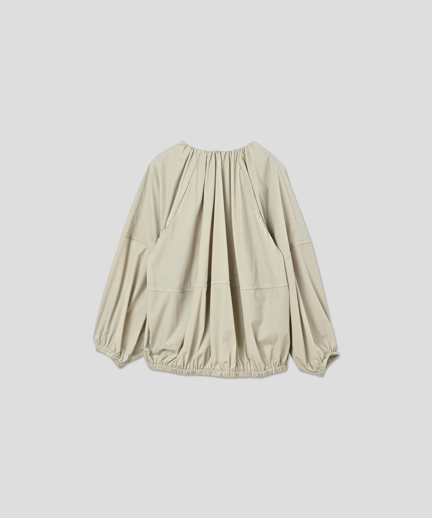 NO COLLAR GATHER BLOUSON / WHT25HJK4039
