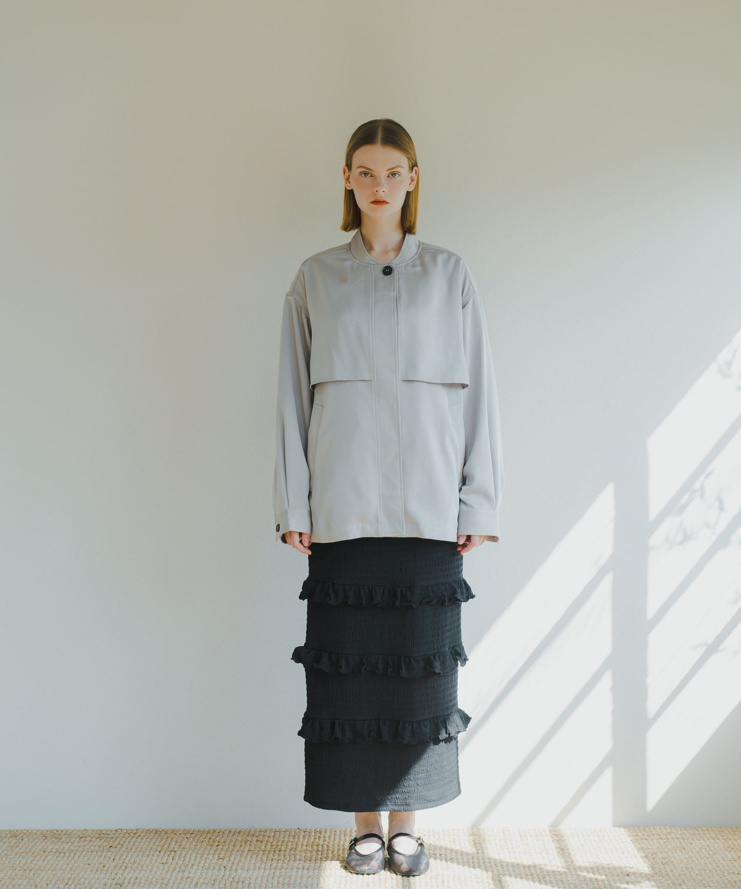 LAYERED BLOUSON / WHT25HJK4041