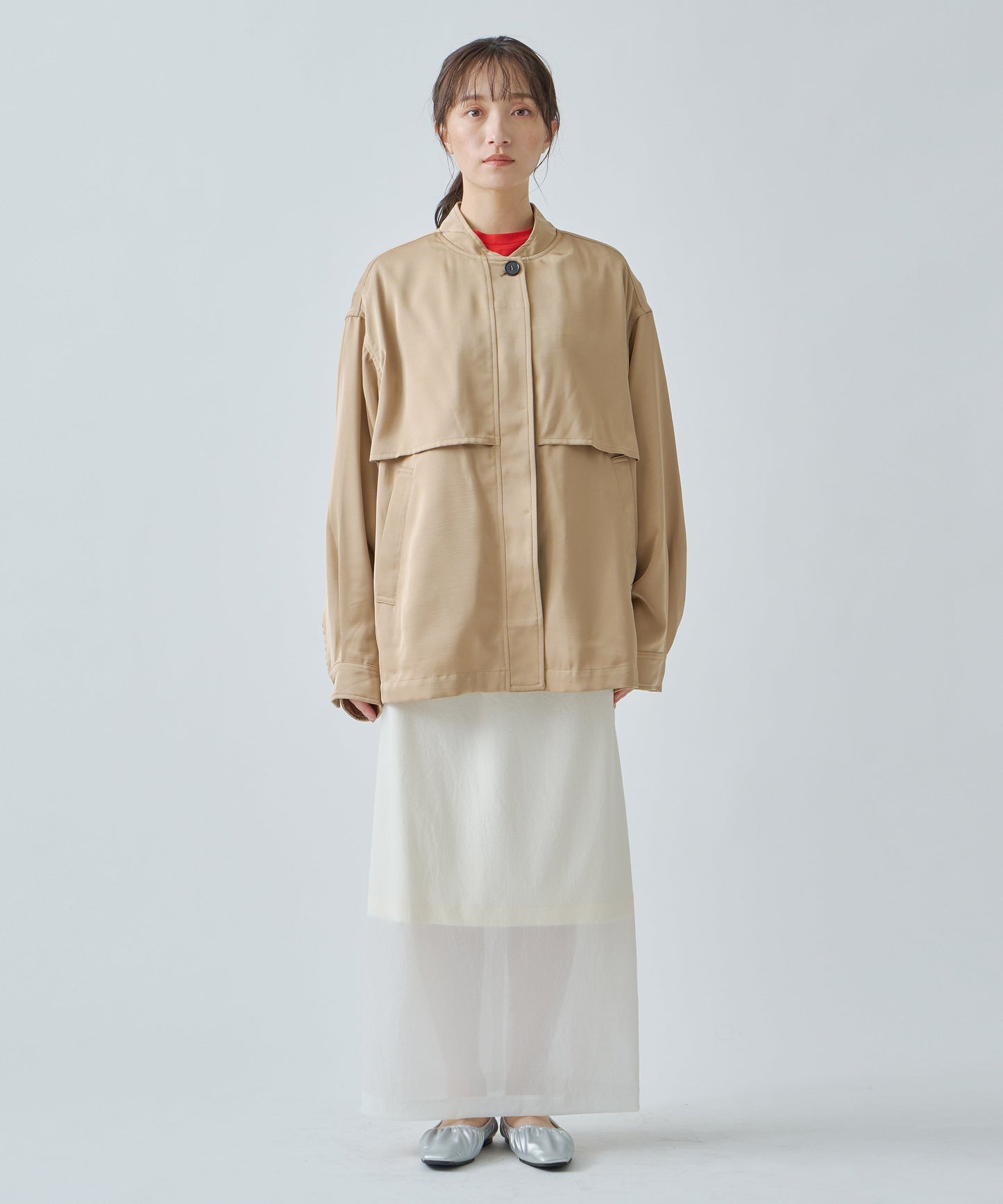 LAYERED BLOUSON / WHT25HJK4041