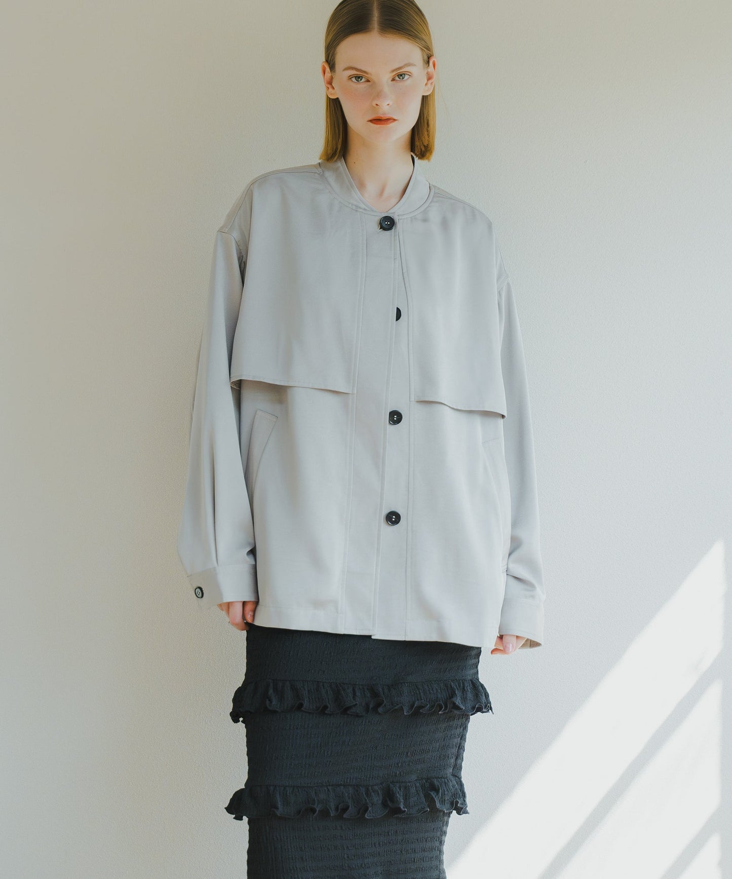 LAYERED BLOUSON / WHT25HJK4041