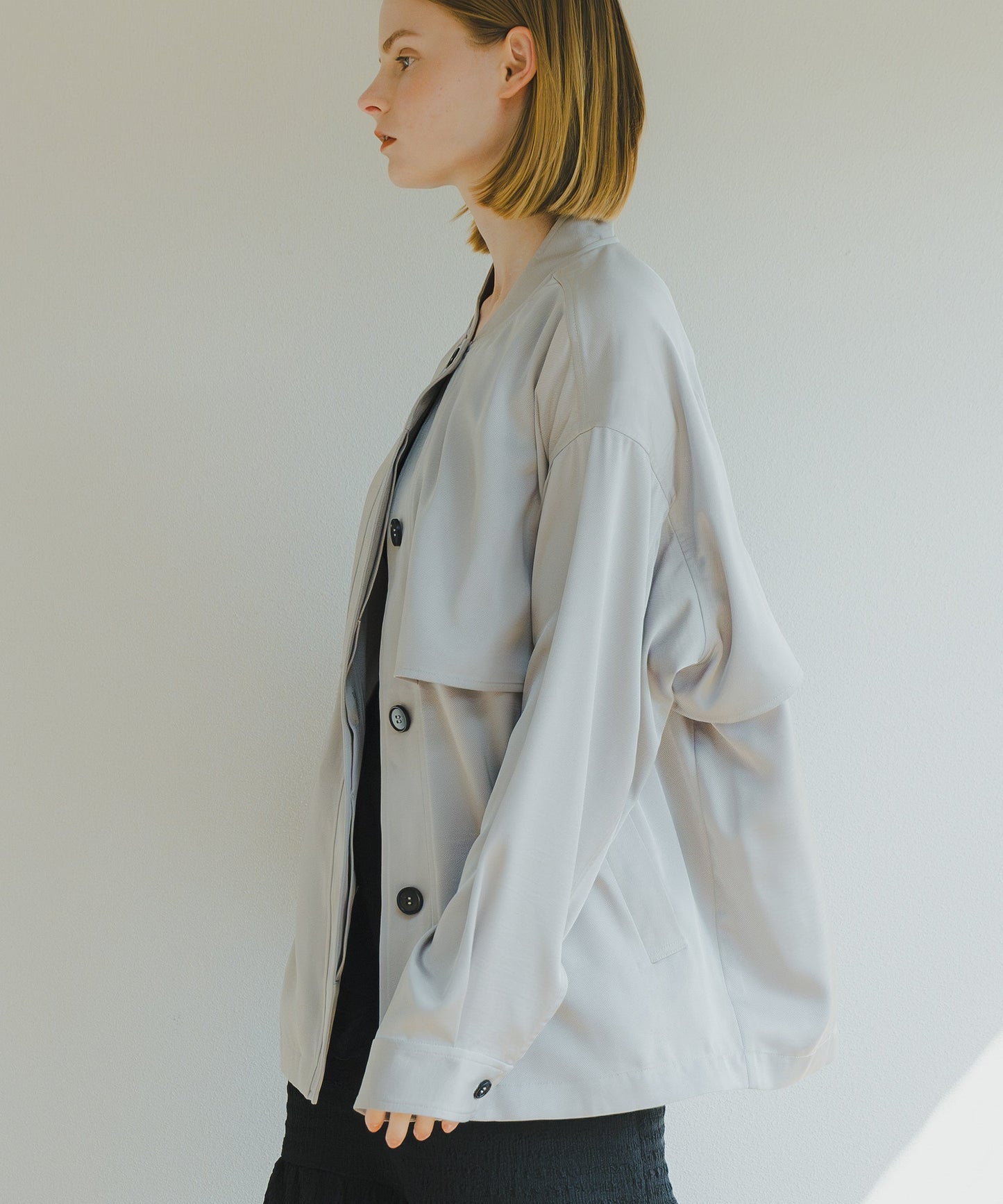 LAYERED BLOUSON / WHT25HJK4041