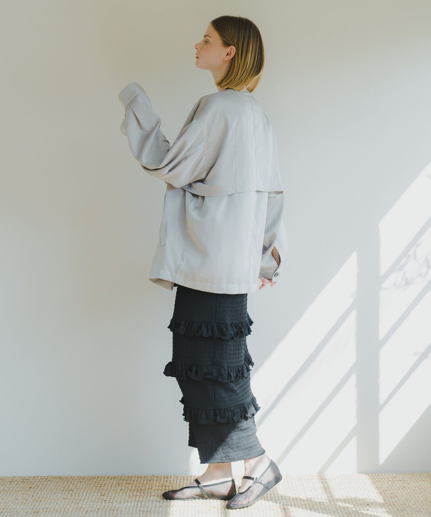 LAYERED BLOUSON / WHT25HJK4041