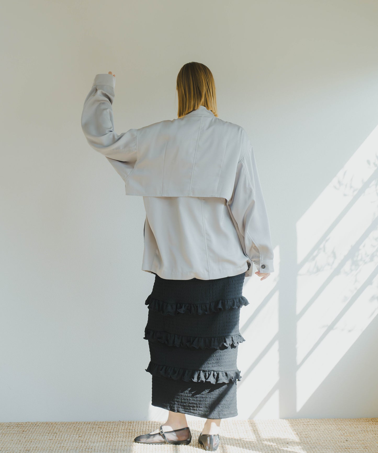 LAYERED BLOUSON / WHT25HJK4041