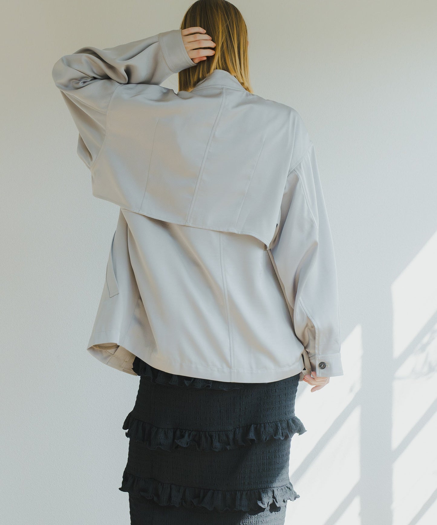 LAYERED BLOUSON / WHT25HJK4041