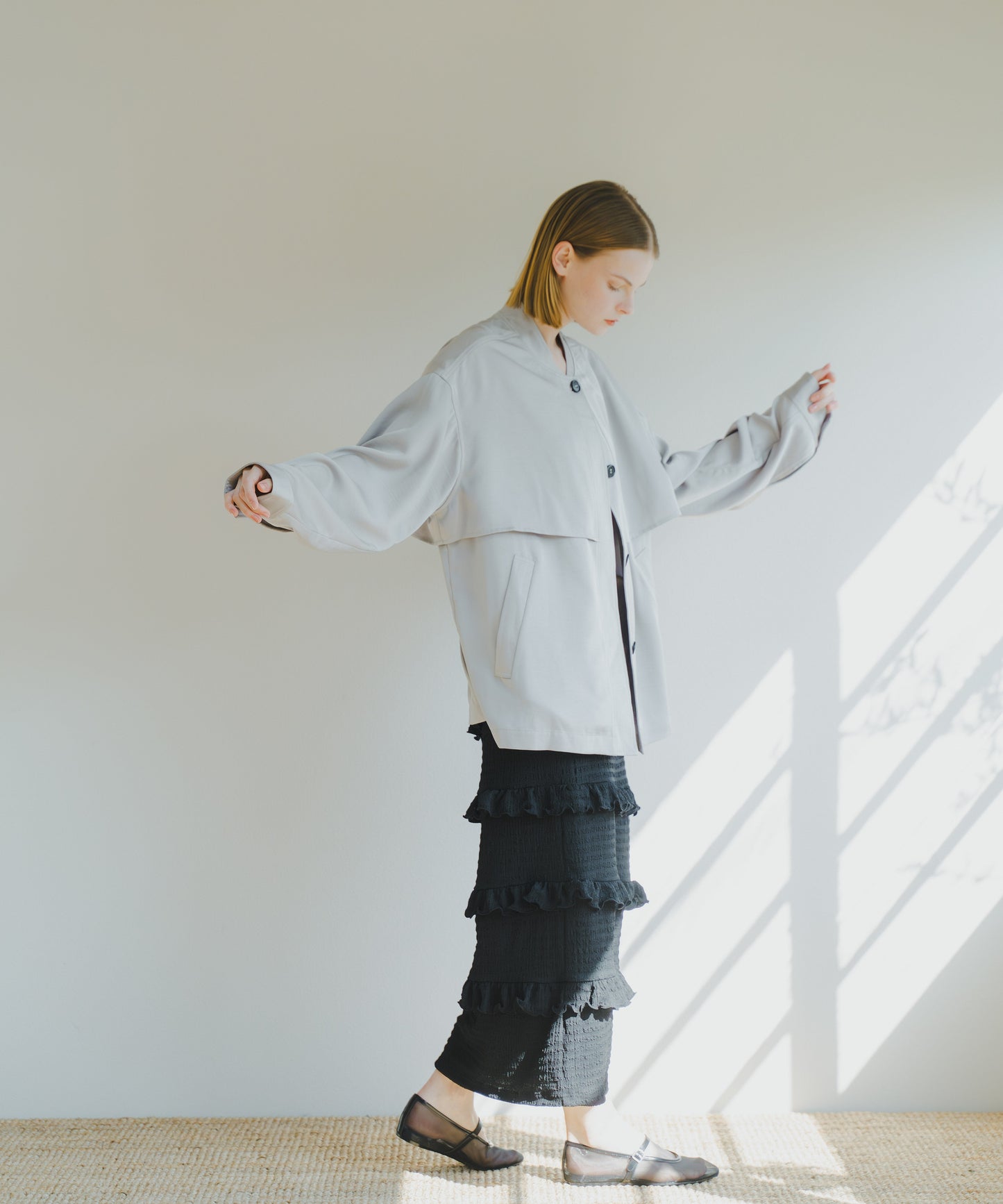 LAYERED BLOUSON / WHT25HJK4041
