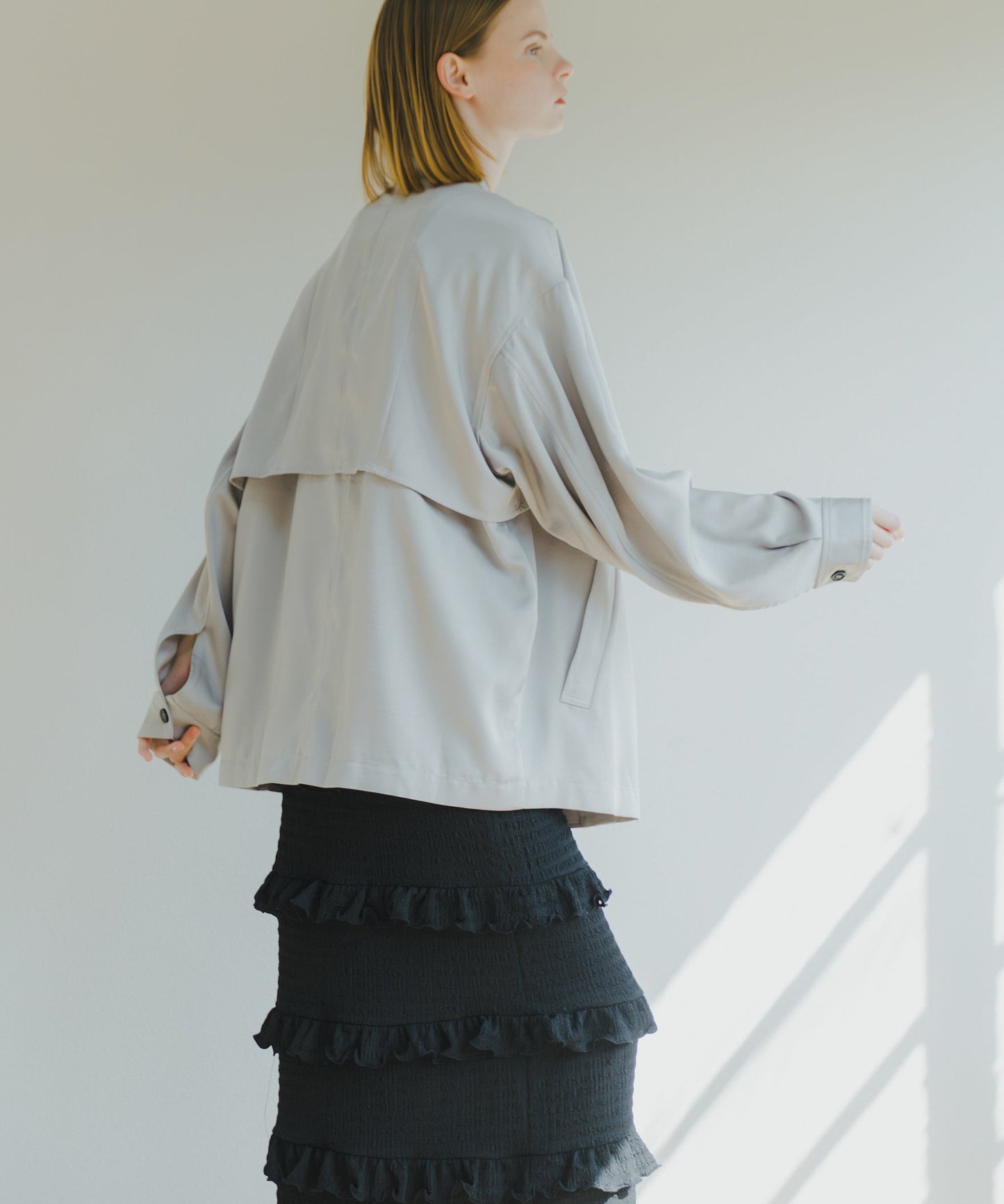 LAYERED BLOUSON / WHT25HJK4041