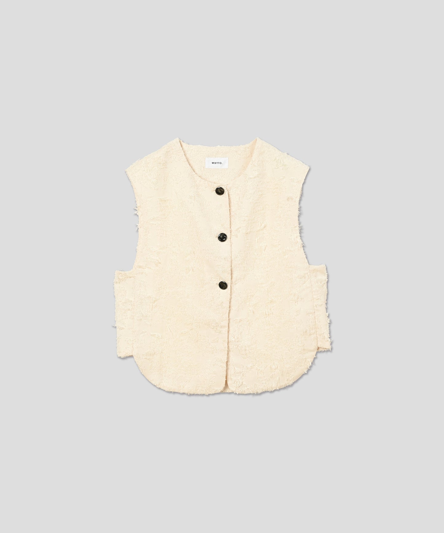 JACQUARD VEST / WHT25HJK4042