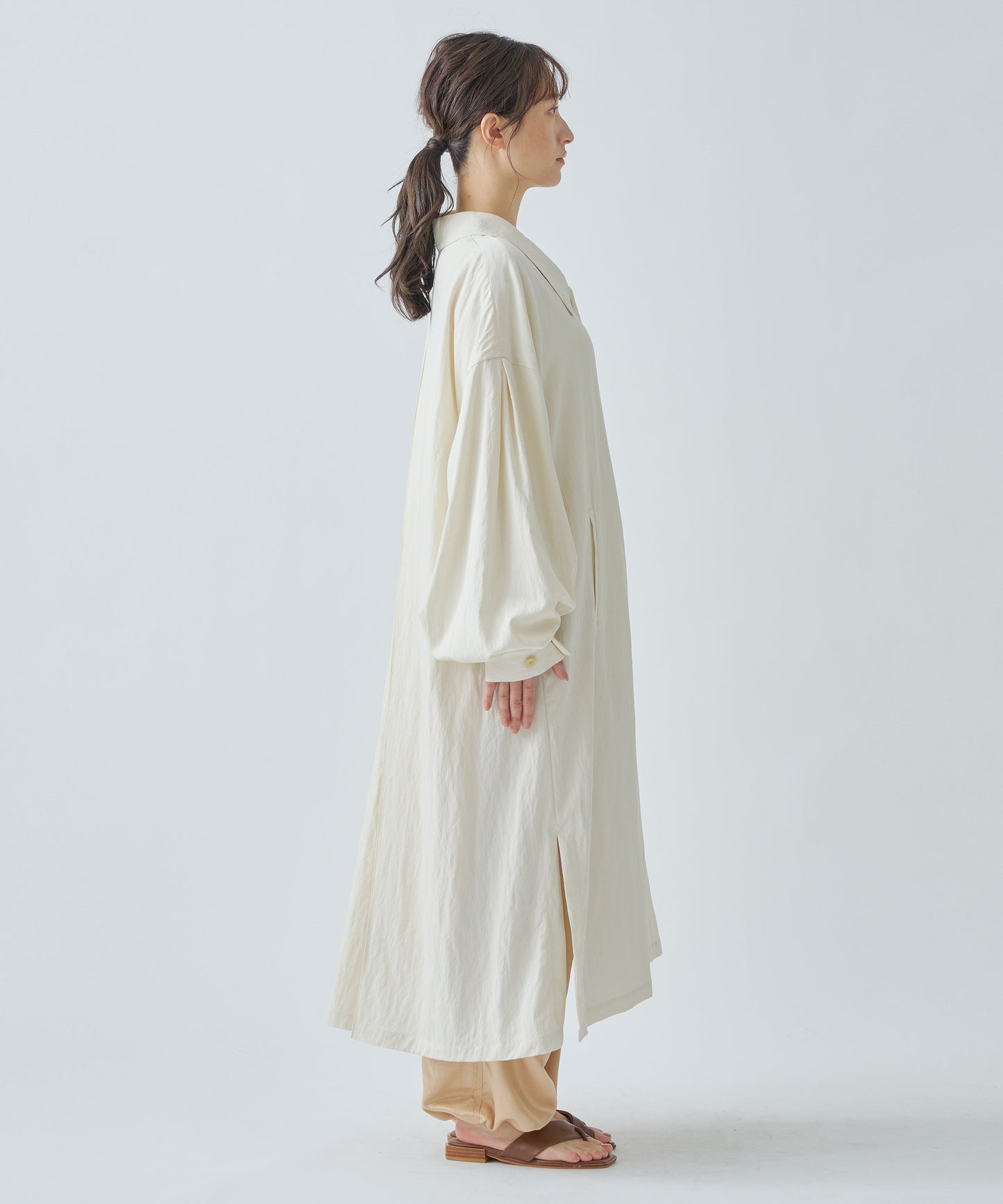 GATHER VOLUME COAT / WHT25HJK4043