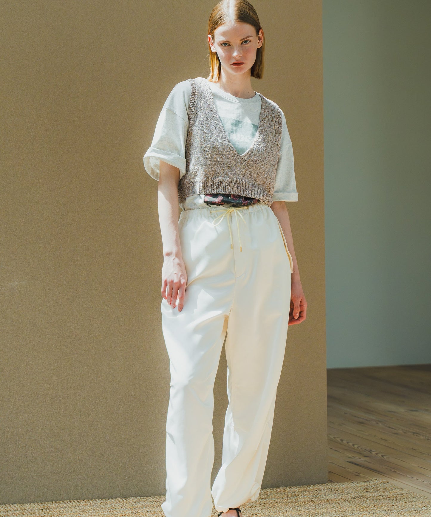 GLITTER KNIT BUSTIER / WHT25HKN4032