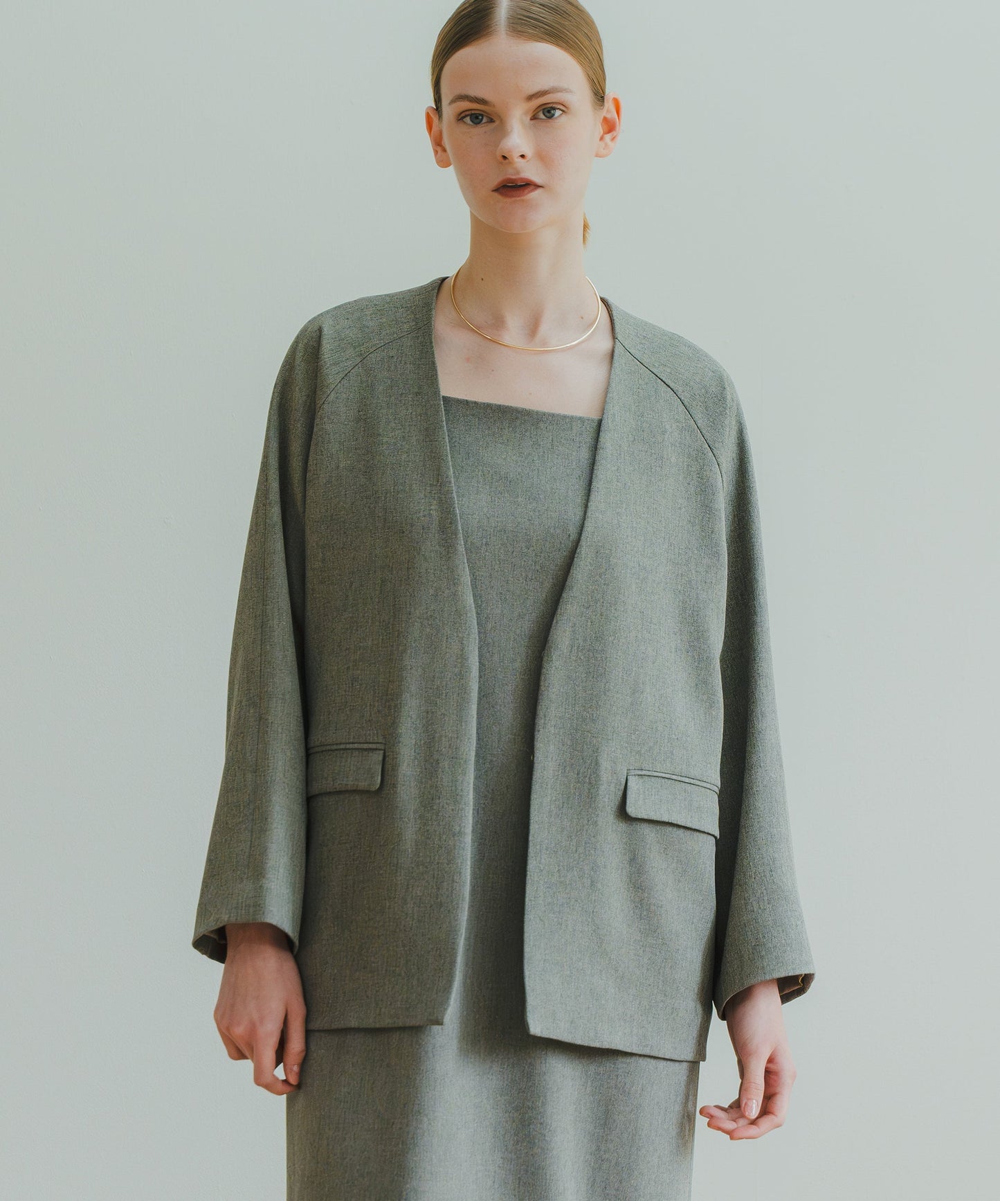 2WAY I LINE DRESS / WHT25HOP4063
