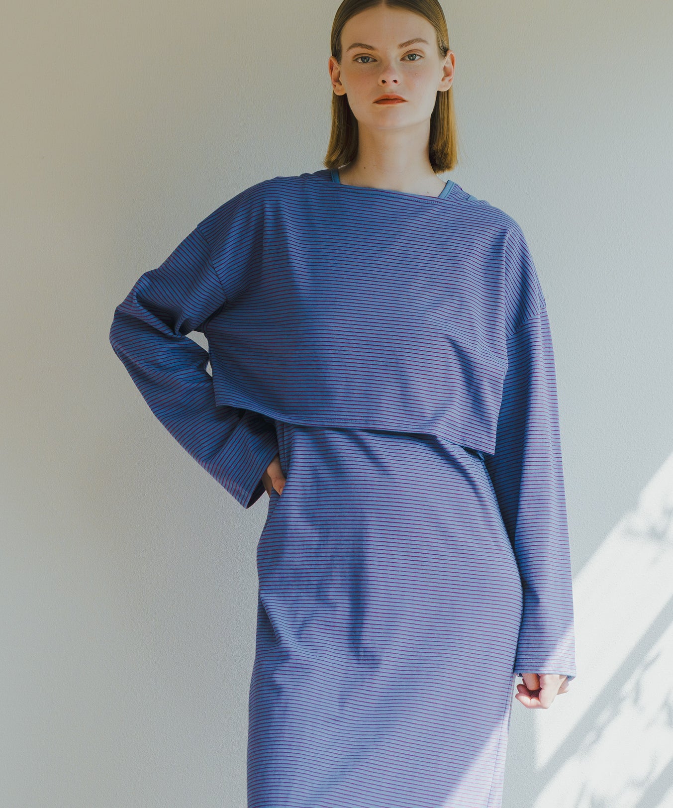 LAYERED SET DRESS / WHT25HOP4065
