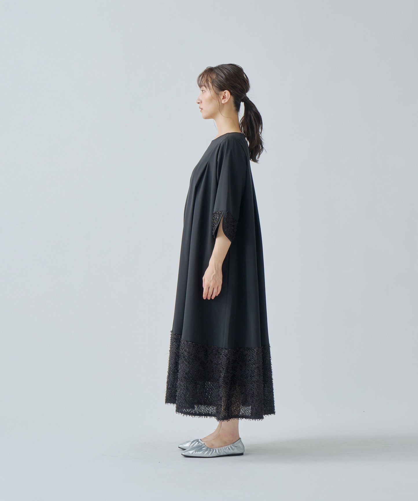 JACQUARD COMBINAISON DRESS / WHT25HOP4066