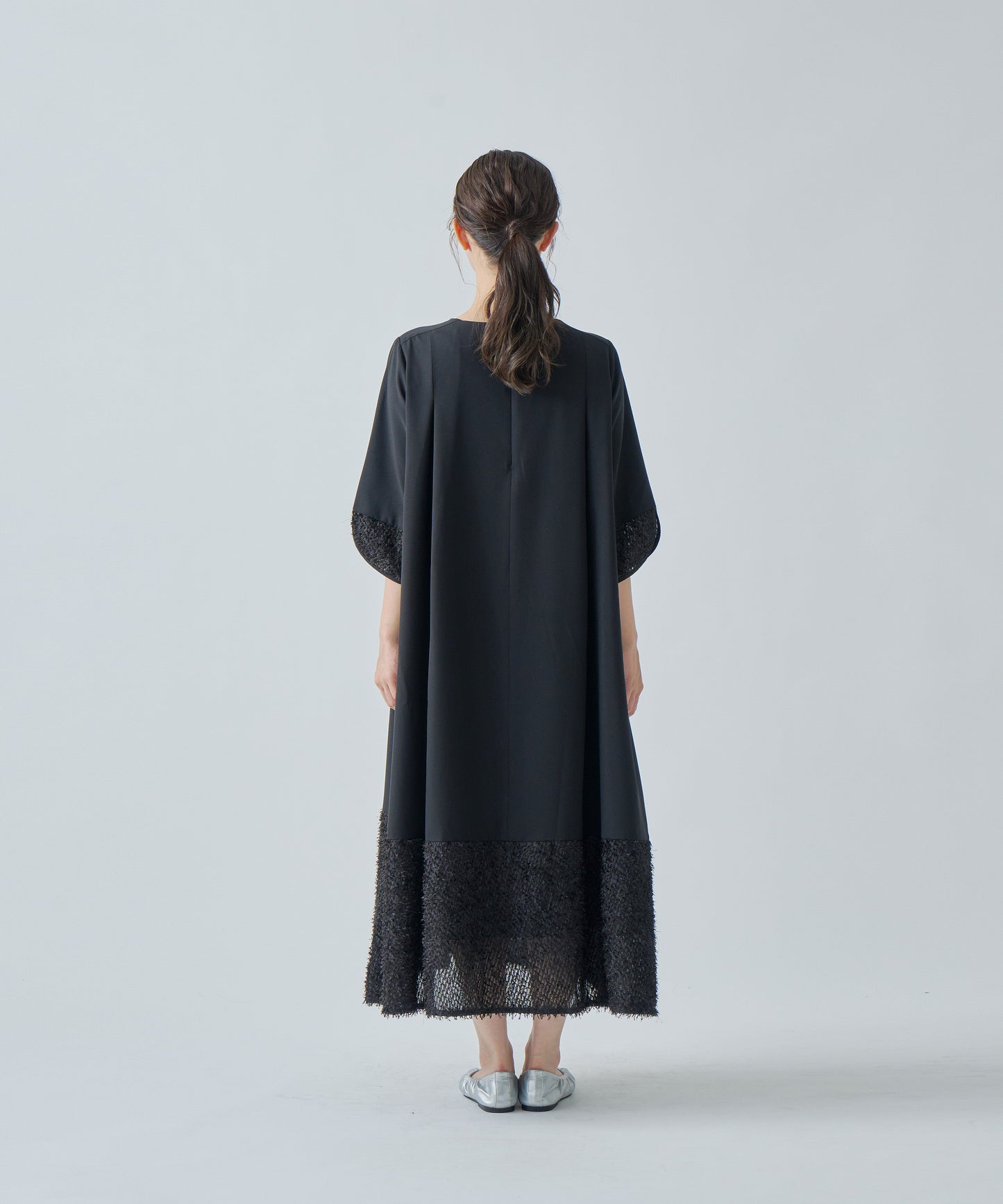 JACQUARD COMBINAISON DRESS / WHT25HOP4066