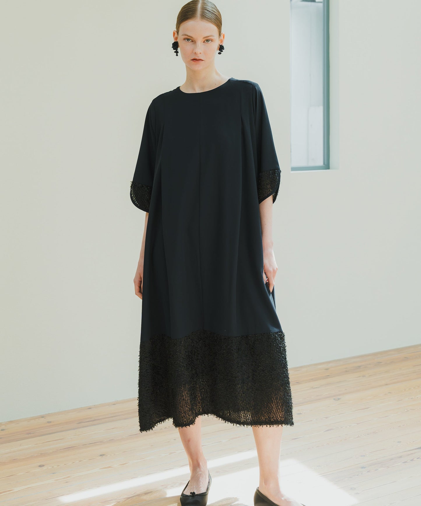 JACQUARD COMBINAISON DRESS / WHT25HOP4066