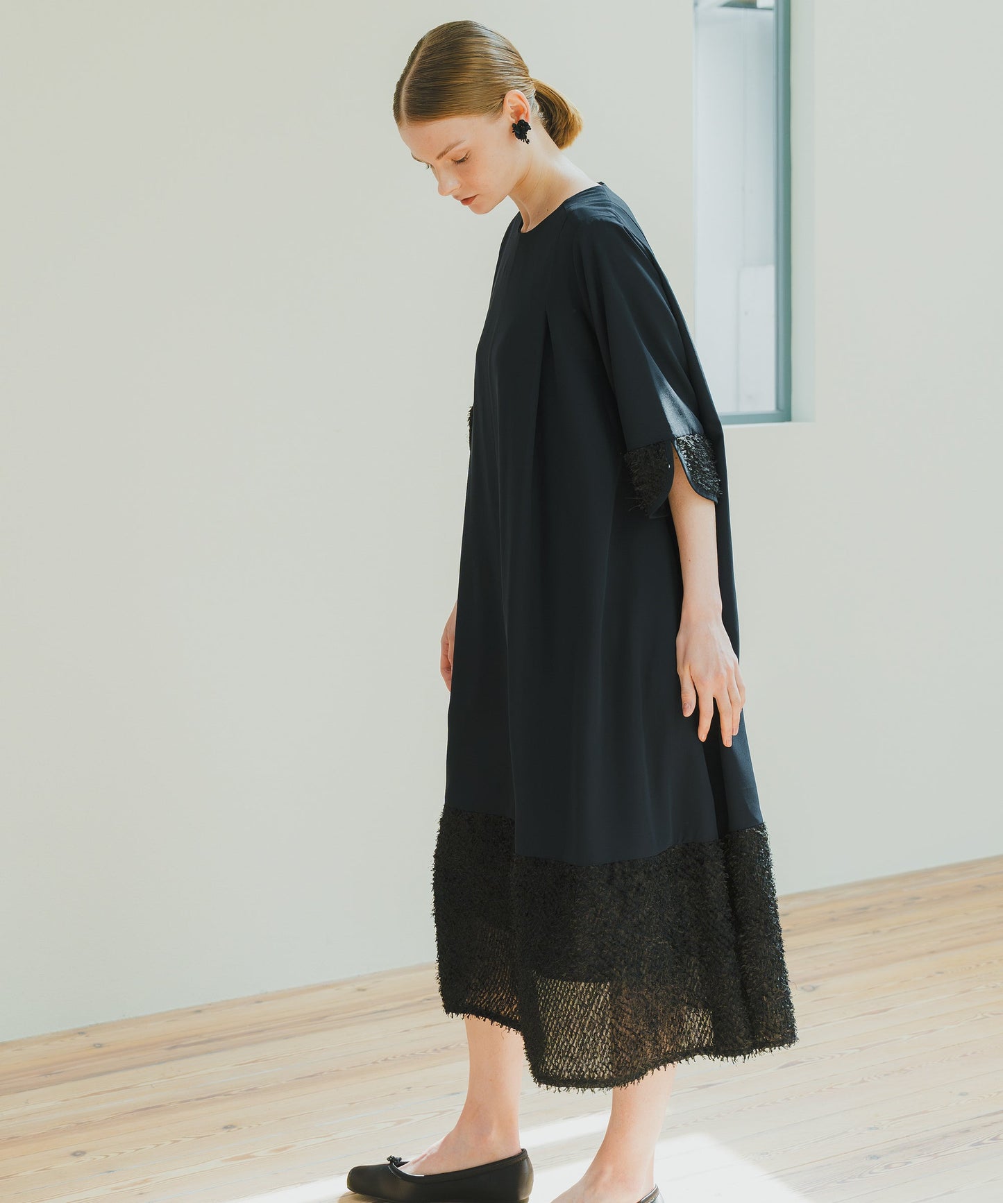 JACQUARD COMBINAISON DRESS / WHT25HOP4066