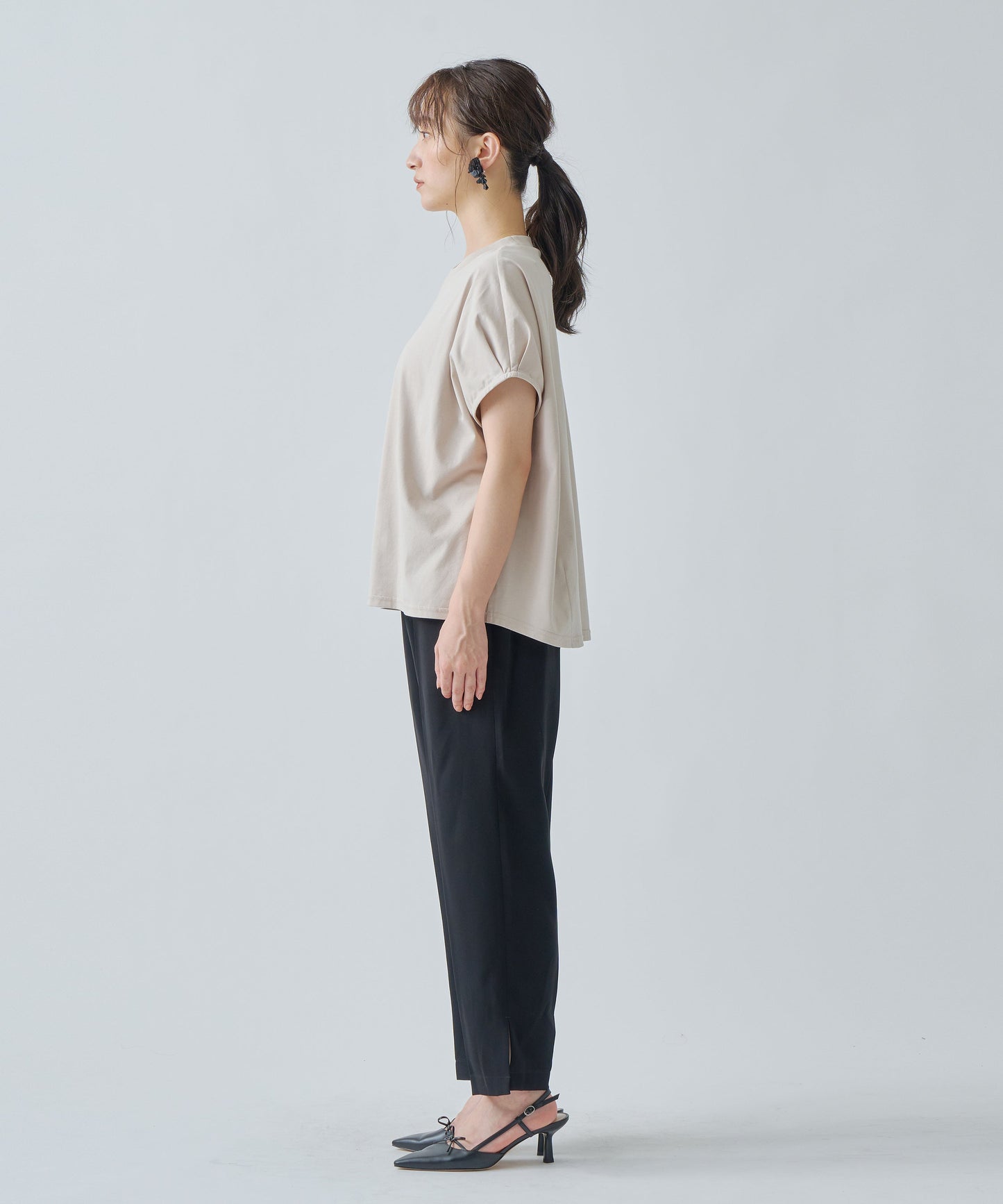 SIDE SLIT SLACKS / WHT25HPT4045