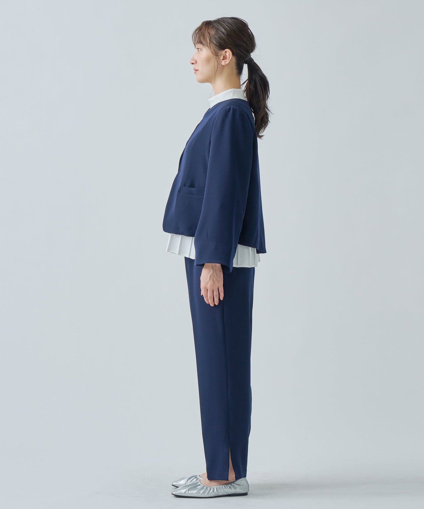SIDE SLIT SLACKS / WHT25HPT4045