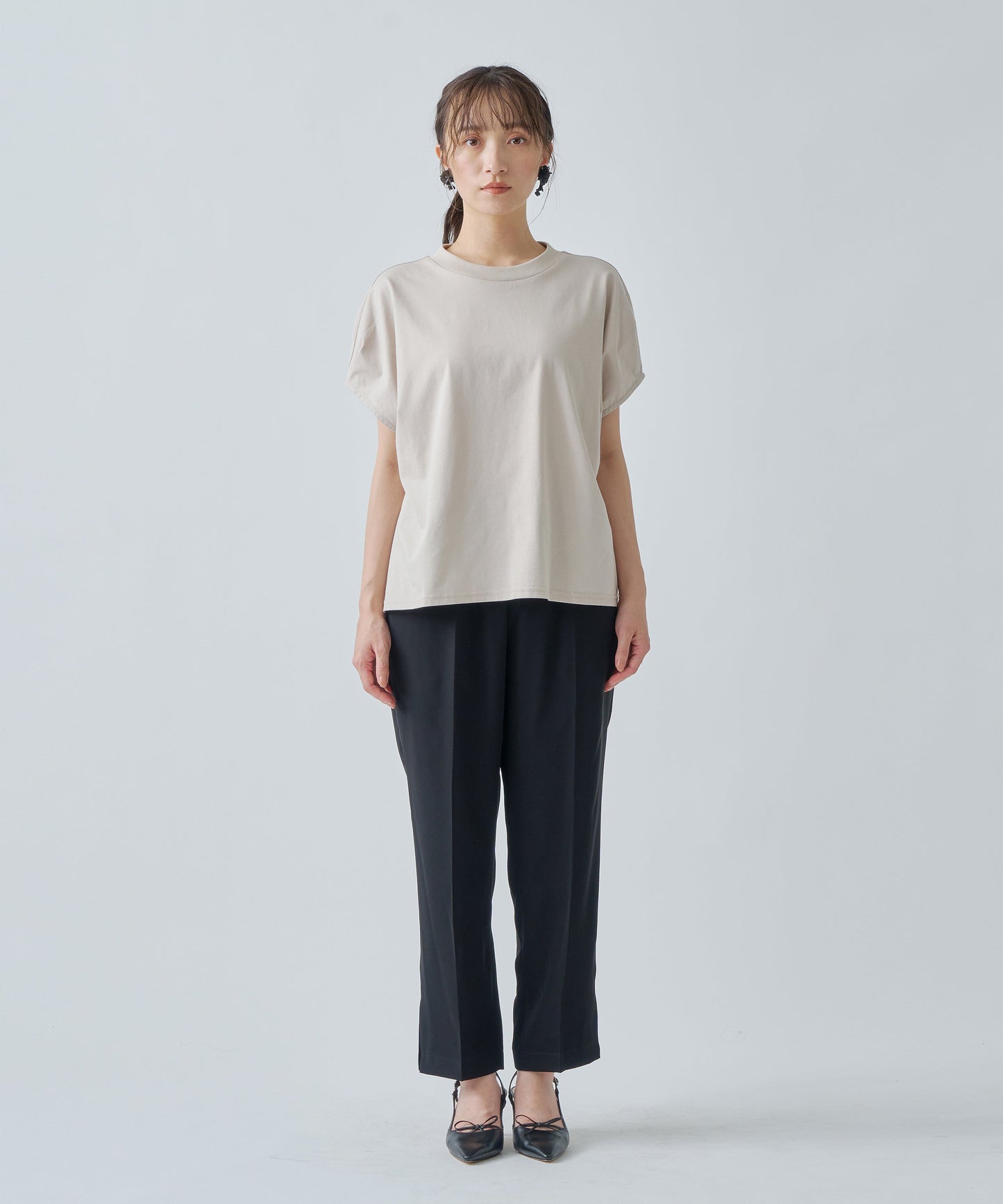 SIDE SLIT SLACKS / WHT25HPT4045